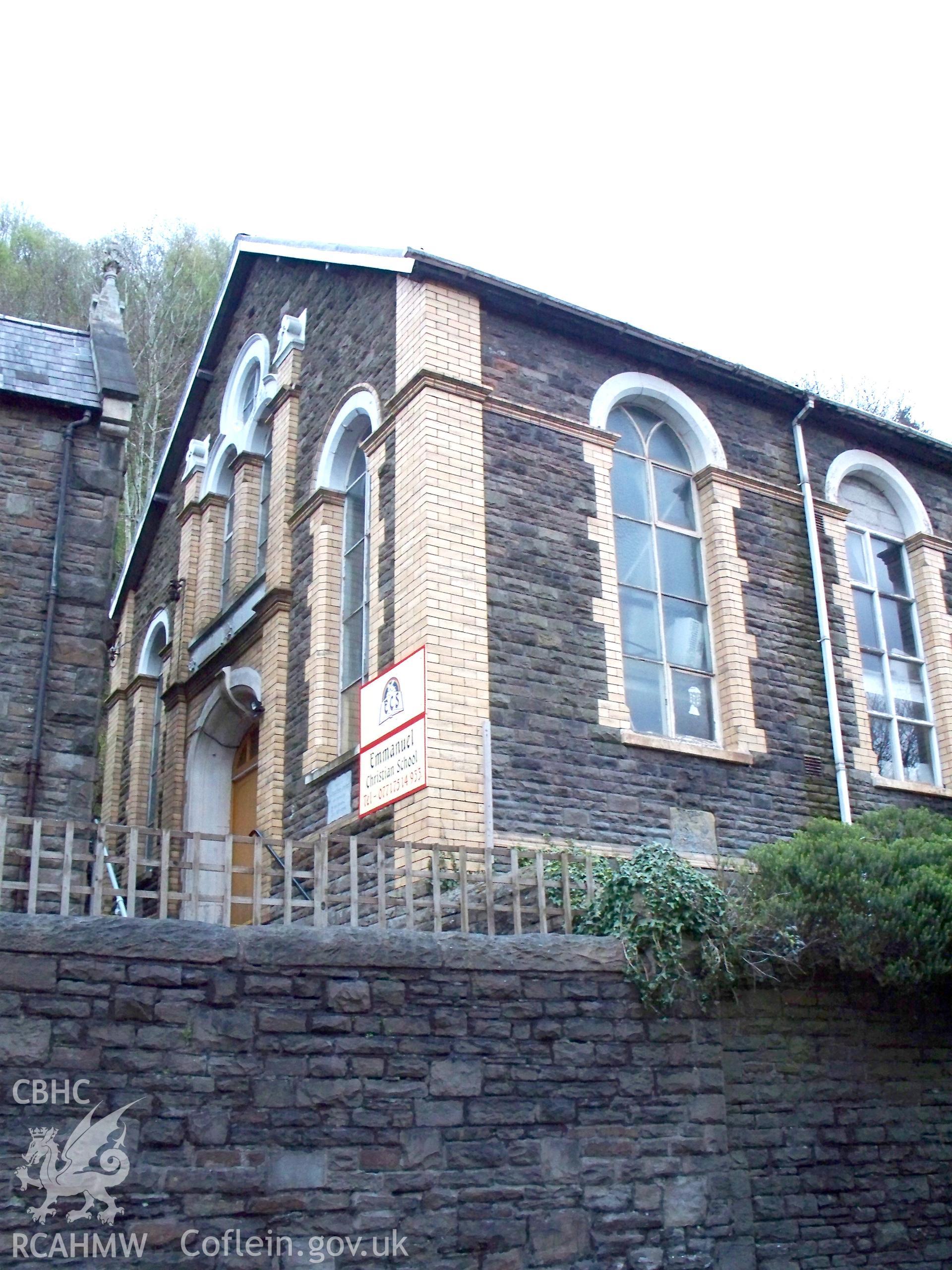 Main NW front of chapel & Commercial Road side.