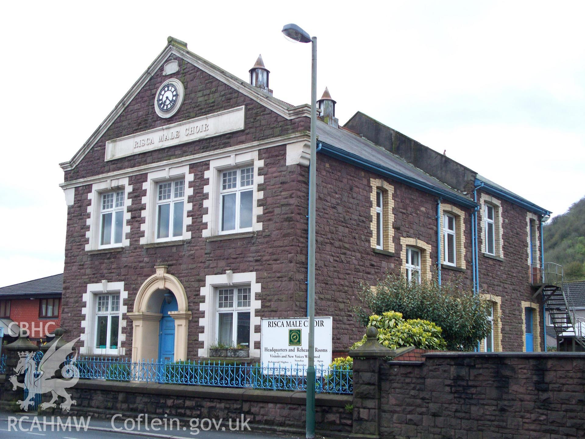 Main NE & NW sides of Risca Male Voice Choir Headquarters