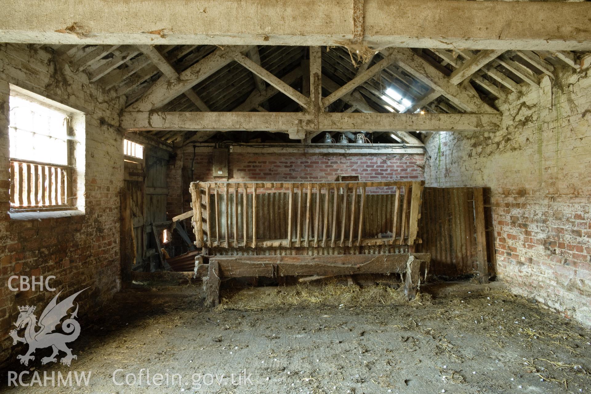 Feeding rack in northwest cattle shed.