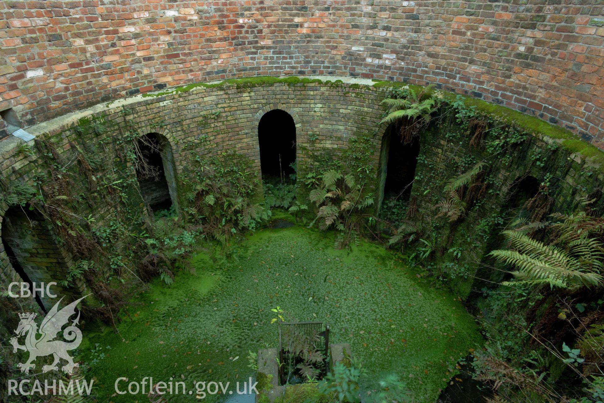 Internal "well" of sheepery from the first floor.
