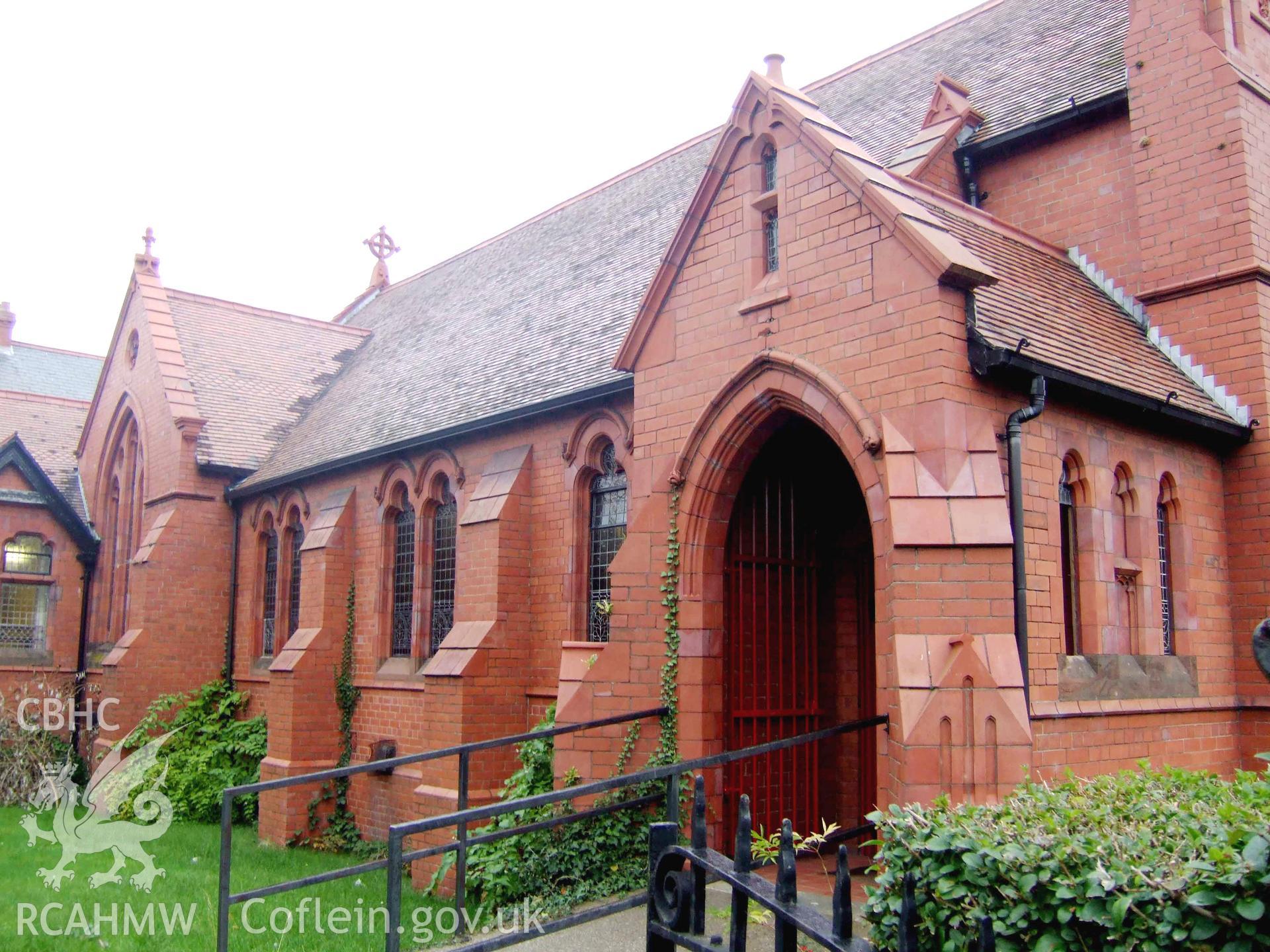North-western side and porch.