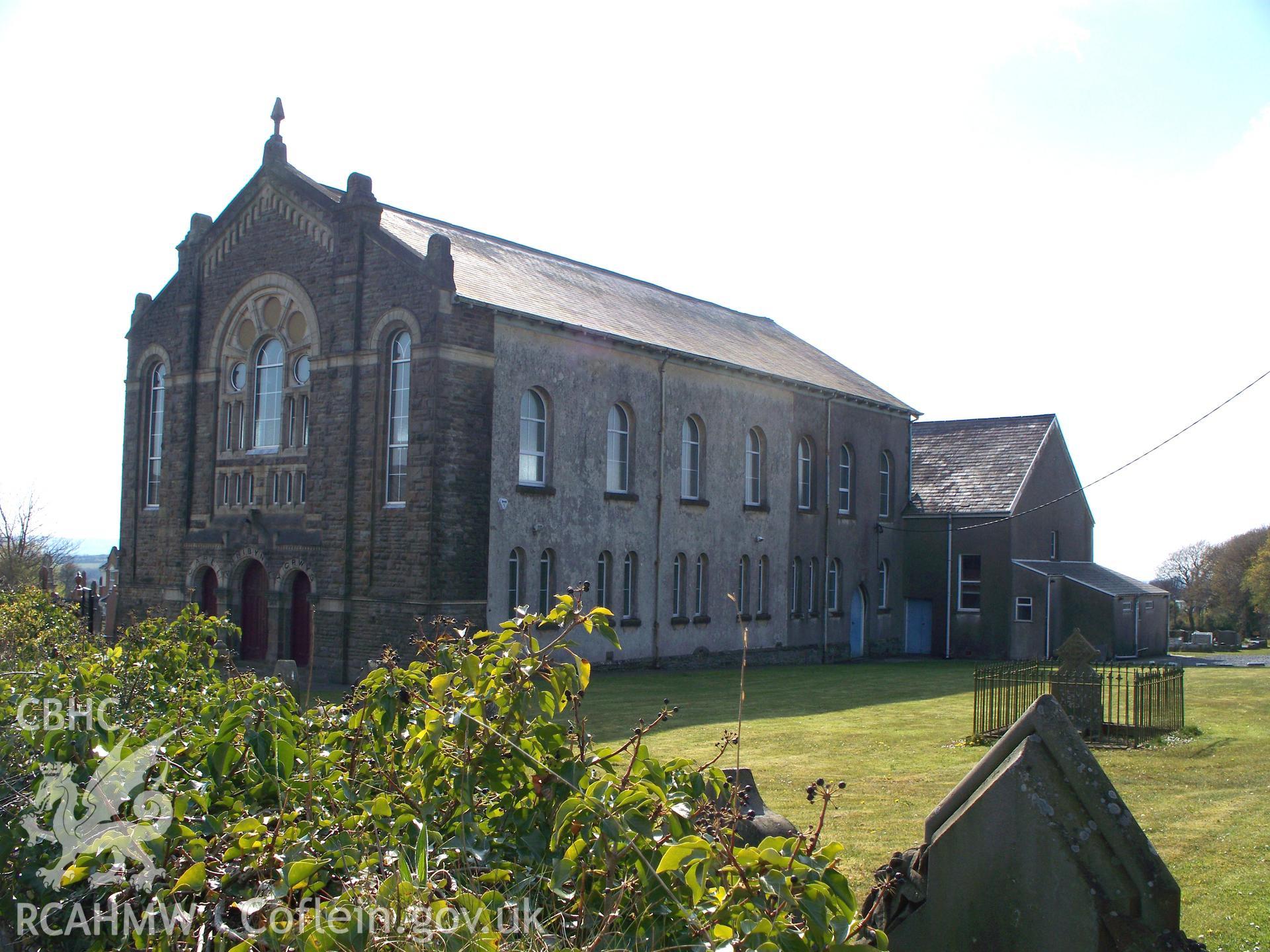 Main SE front & NE side with Sunday School beyond.