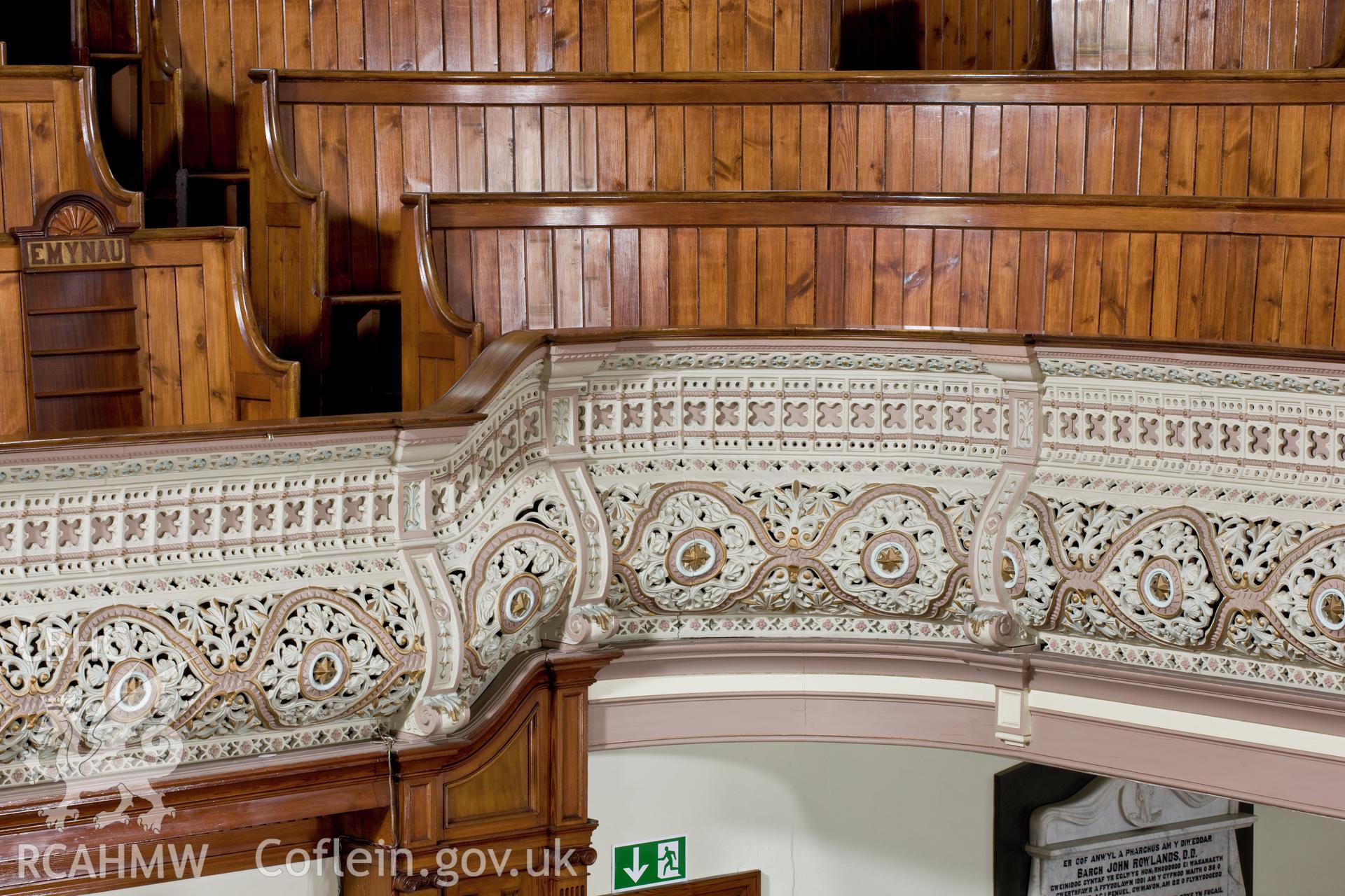 Detail of cast-iron balcony.