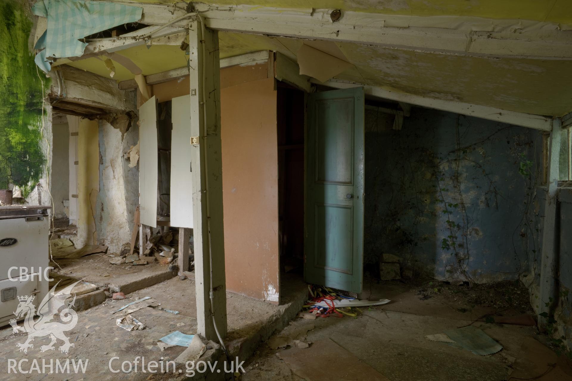Interior, north-end kitchen.