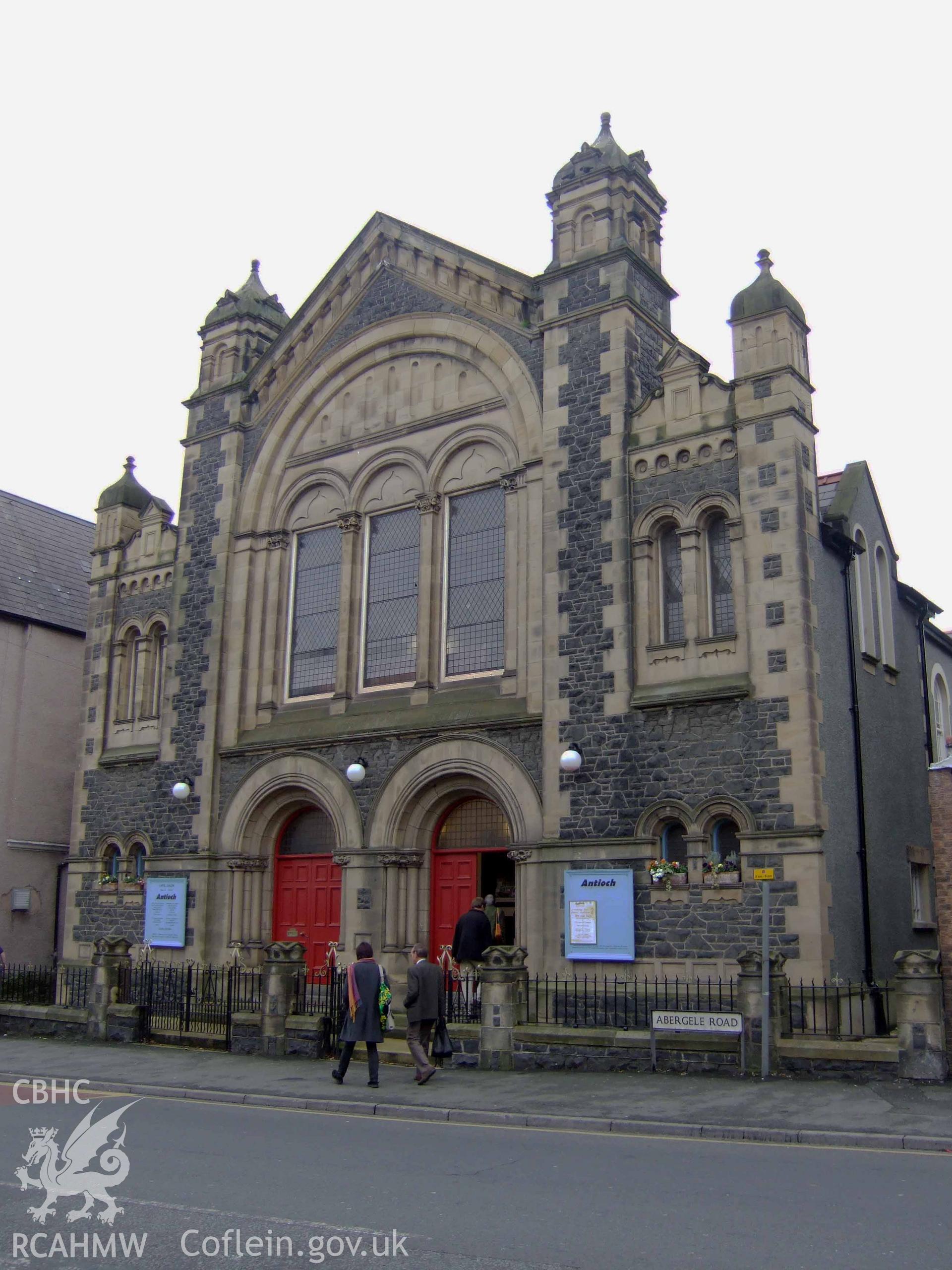 Main south-west front to Abergele Road.