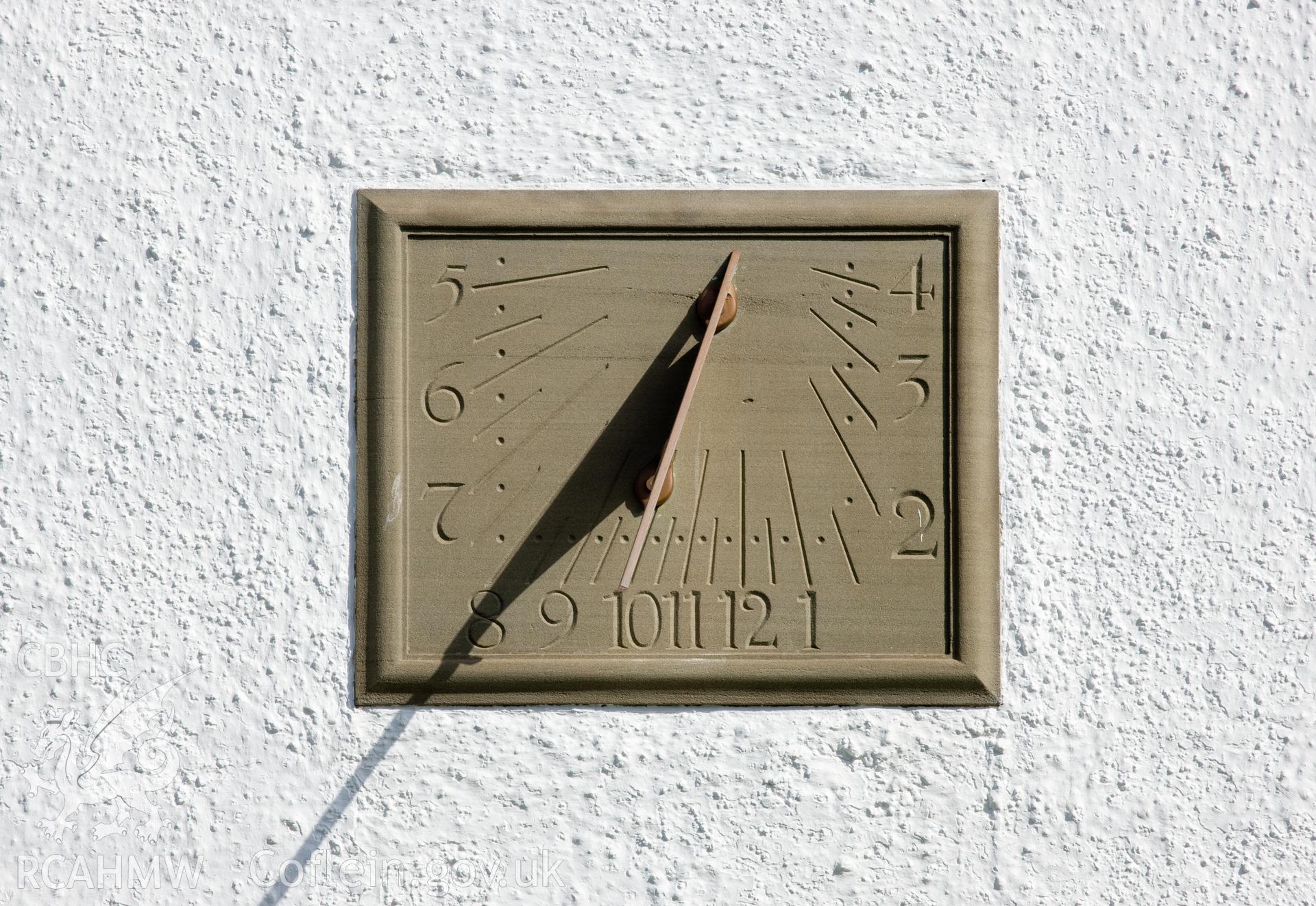 Detail of sundial.