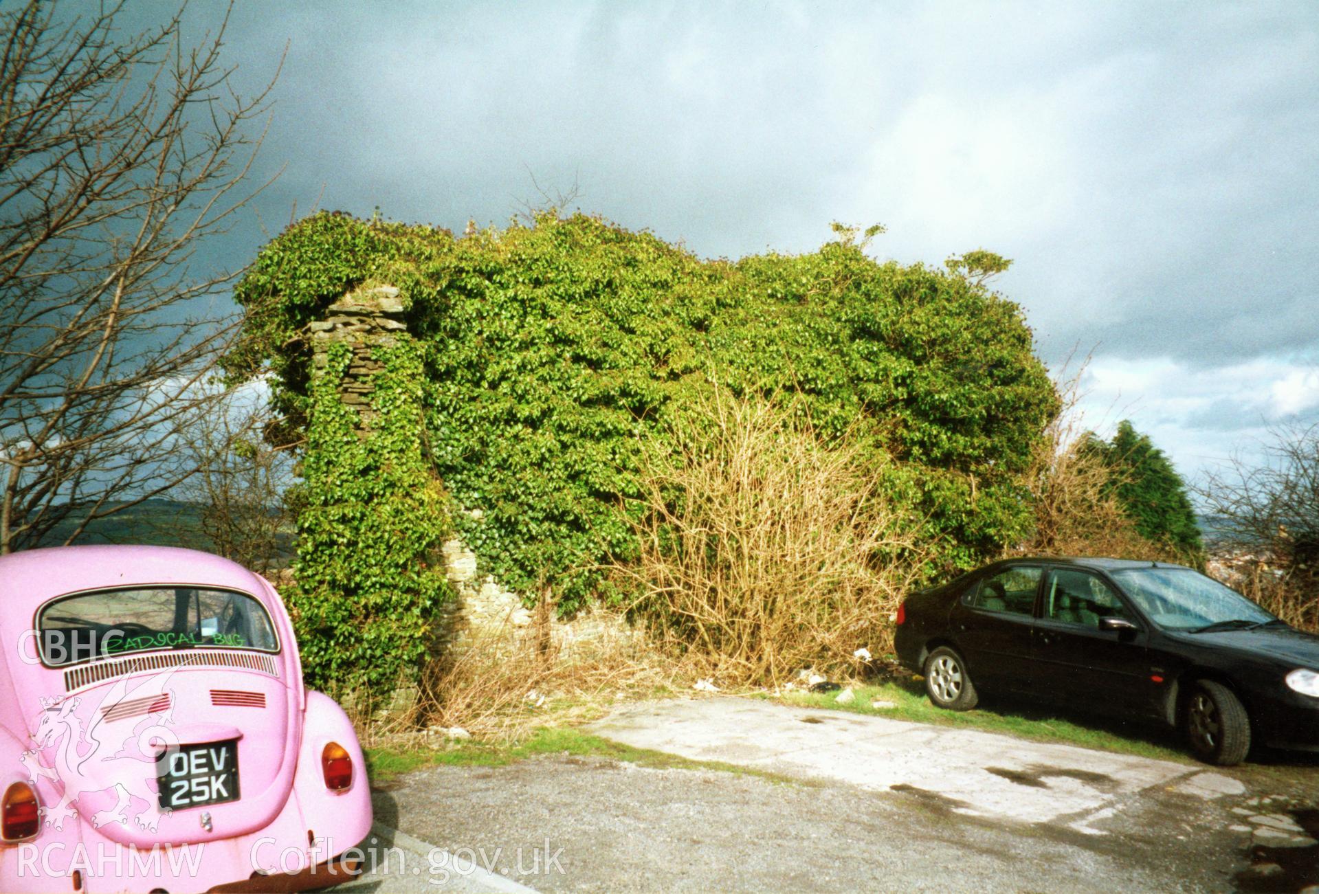 Colour photograph showing Pwysty Handball Court, Llantrisant, Glamorgan; taken during Cadw listed building resurvey programme, organised alphabetically by Old County and Community.