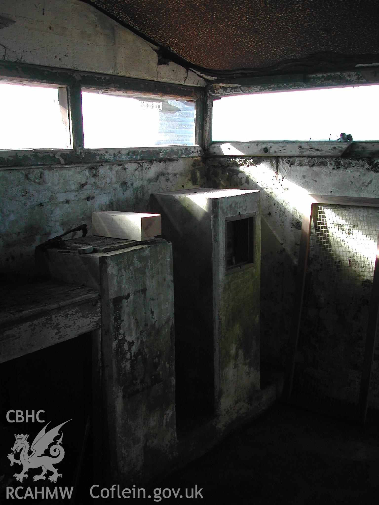 Chapel Bay Fort conservation, BCS Interior NW corner.