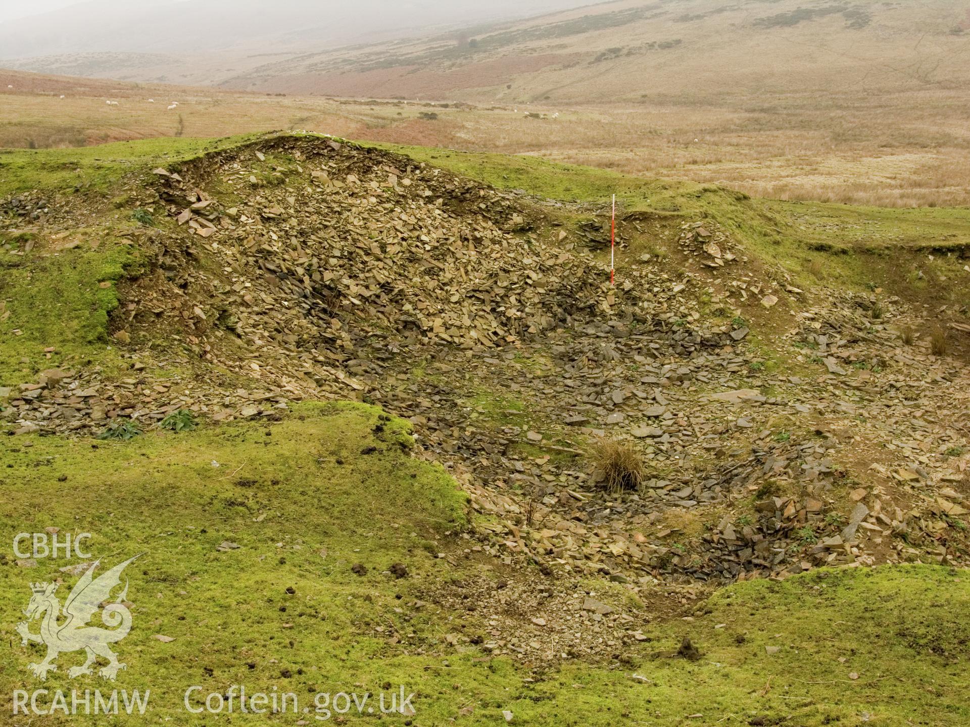 view looking S of modern excavation.