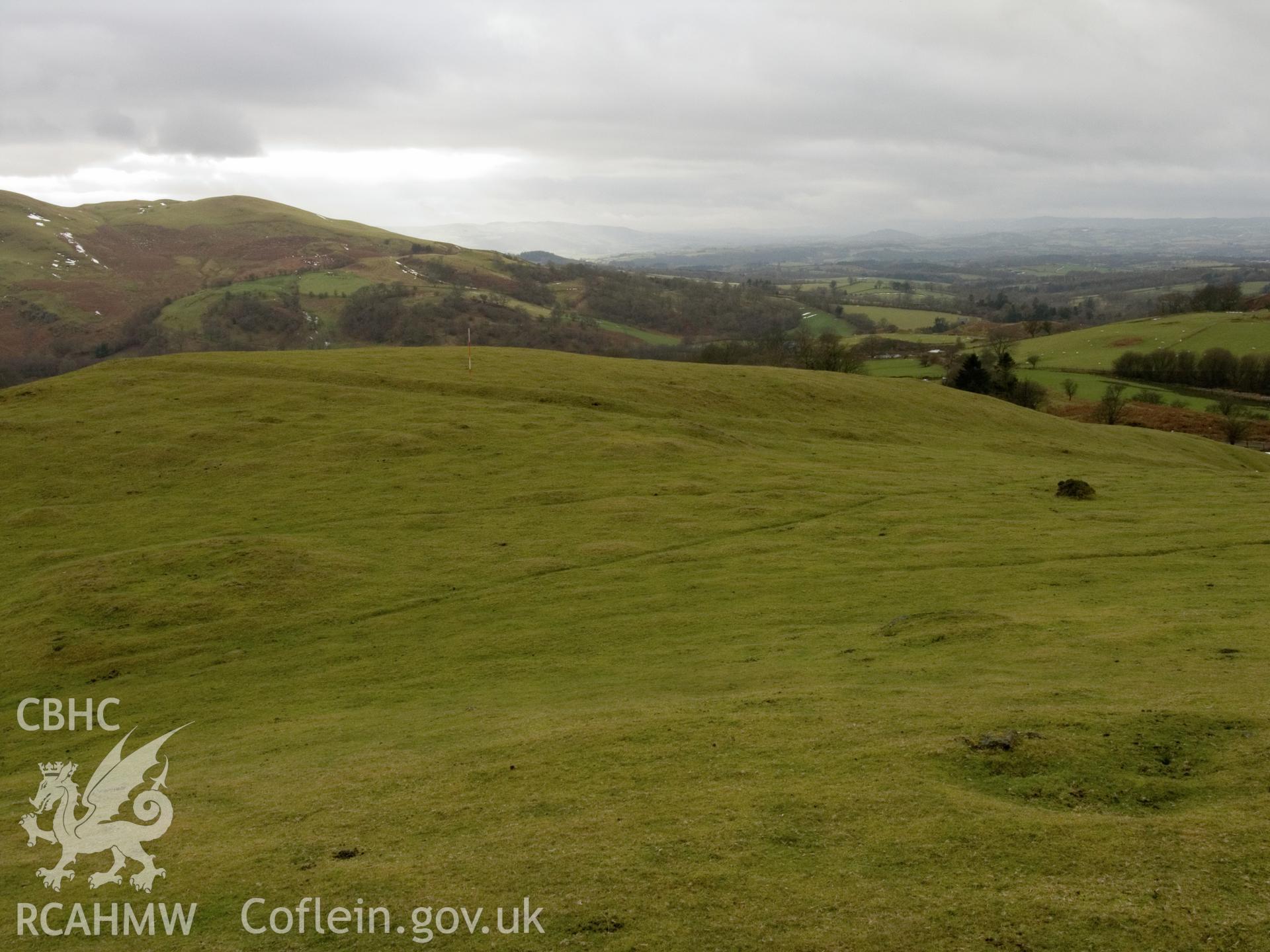 view looking S with cairn (nprn 310248) in left foreground.