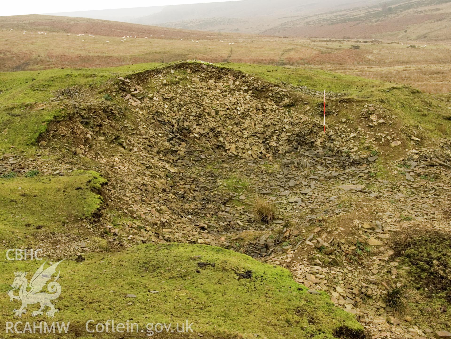 view looking S of modern excavation.
