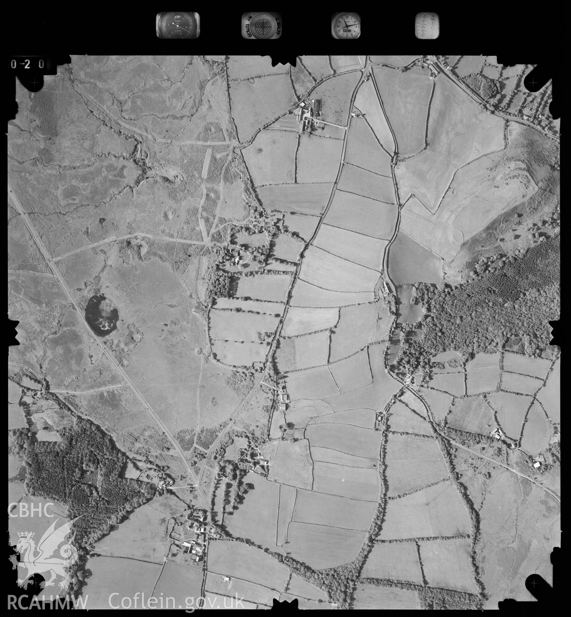 Digitized copy of an aerial photograph showing the Swansea area, taken by Ordnance Survey, 1994.