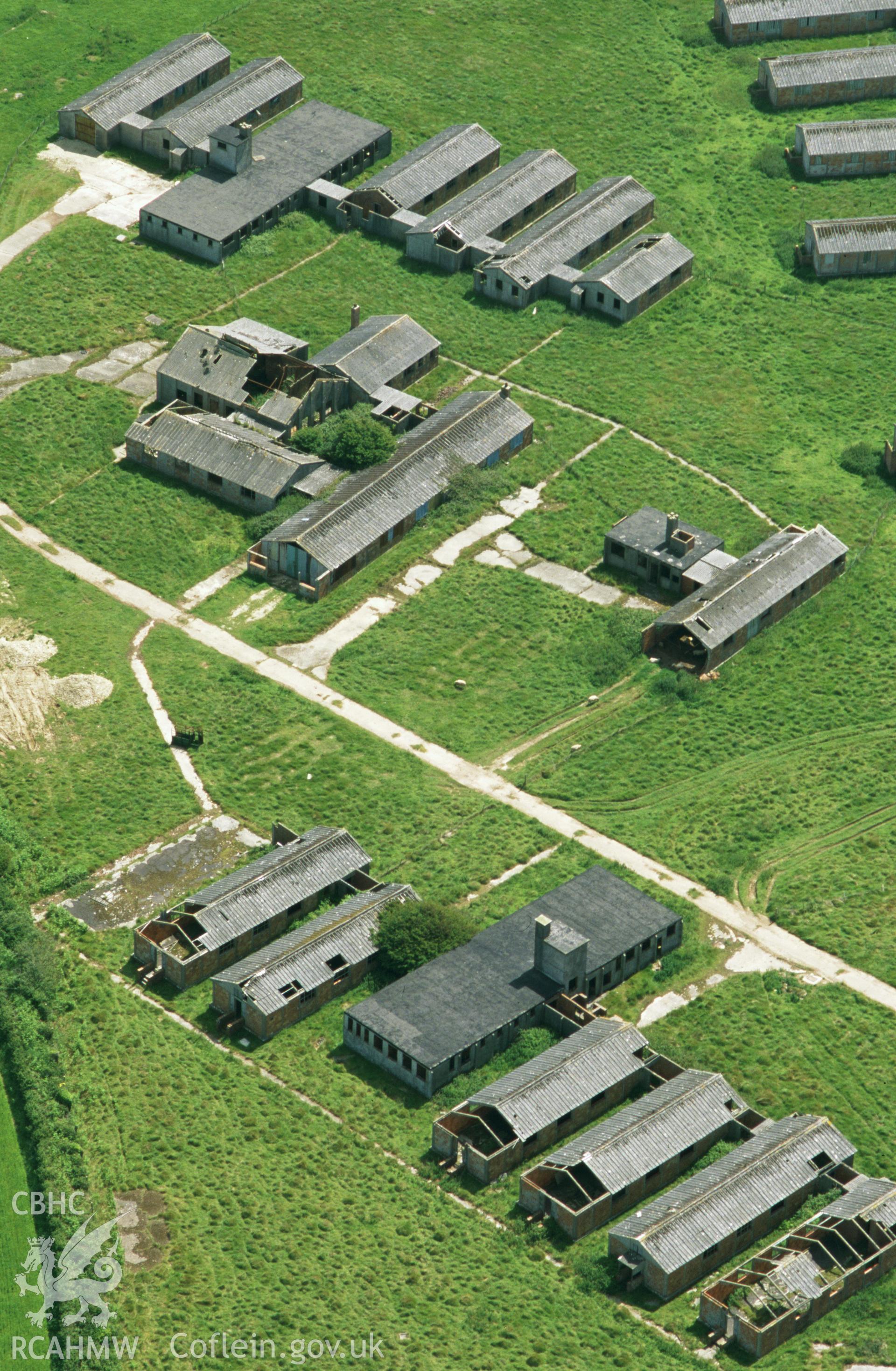 RCAHMW colour oblique aerial photograph of Dale Airfield taken on 13/06/2003 by Toby Driver
