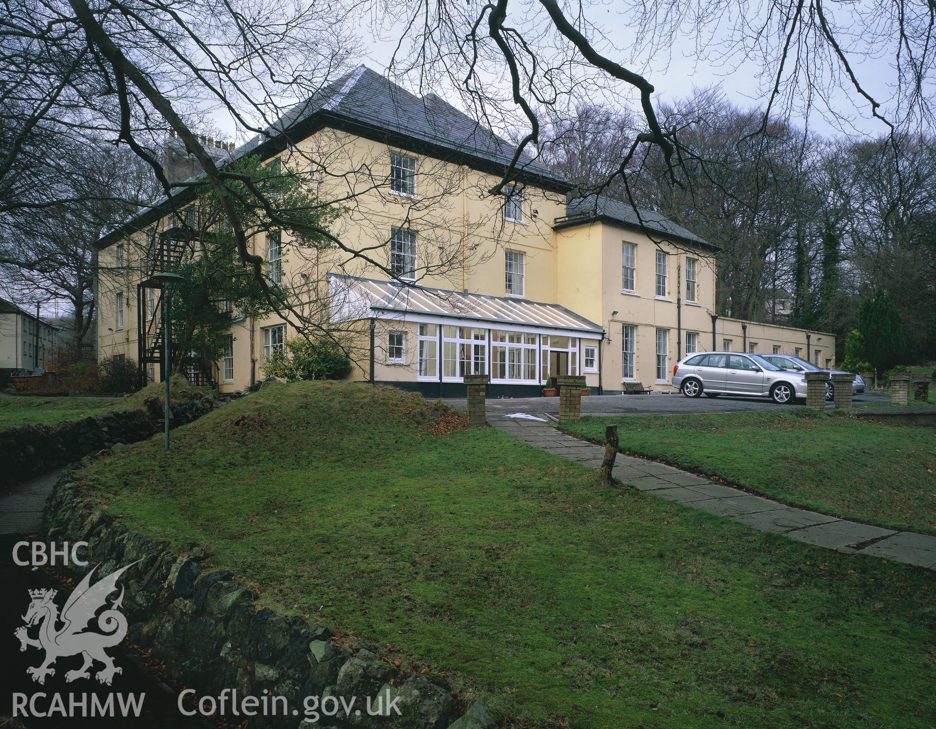 RCAHMW colour transparency showing exterior view of Ty Mawr, Blaenavon