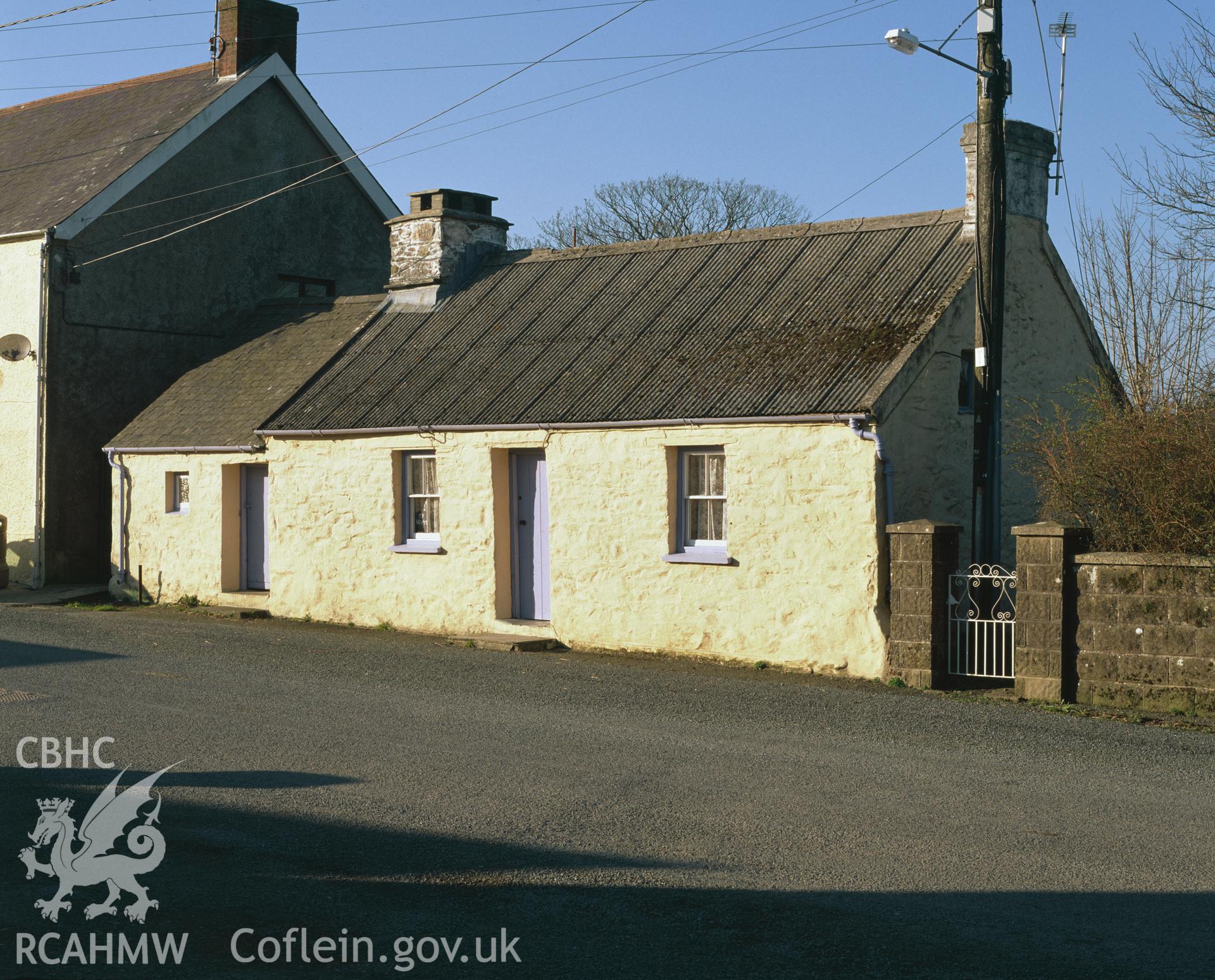 RCAHMW colour transparency showing view of New House, Puncheston taken by I.N. Wright, 2003.