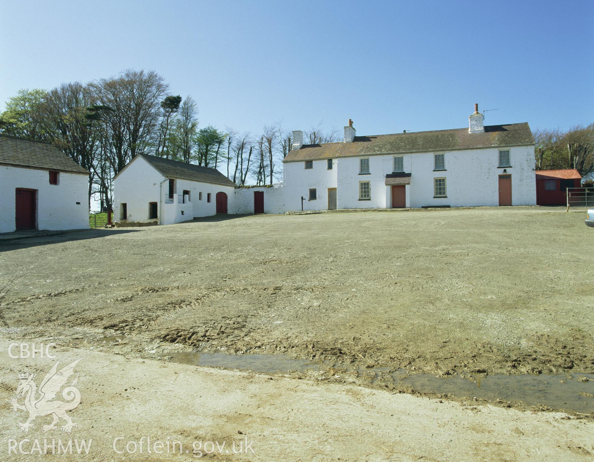Colour transparency showing an exterior view of Cefn Gwyddil, Ceredigion, produced by Iain Wright, June 2004.