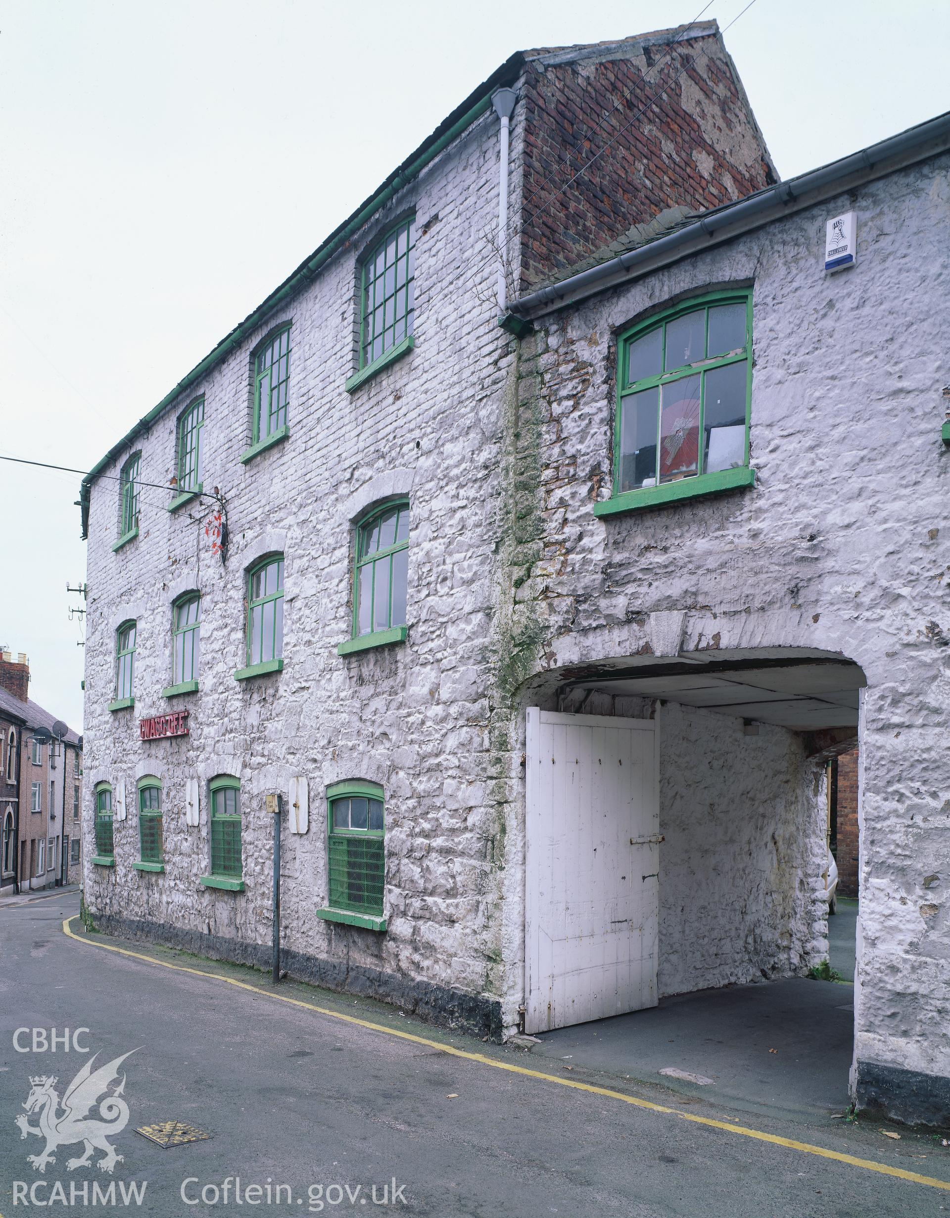 RCAHMW colour transparency of an exterior view of Gwasg Gee, Denbigh