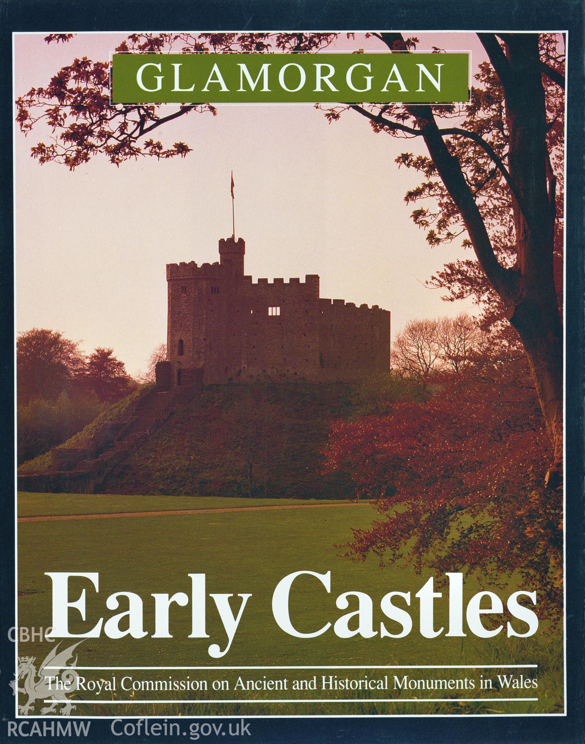 Colour transparency of the cover of the RCAHMW Publication of Early Castles of Glamorgan.