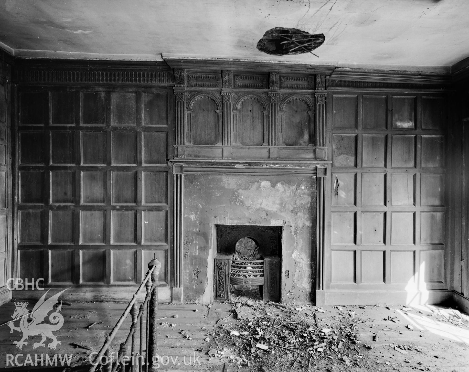 Interior view showing first floor panelled room