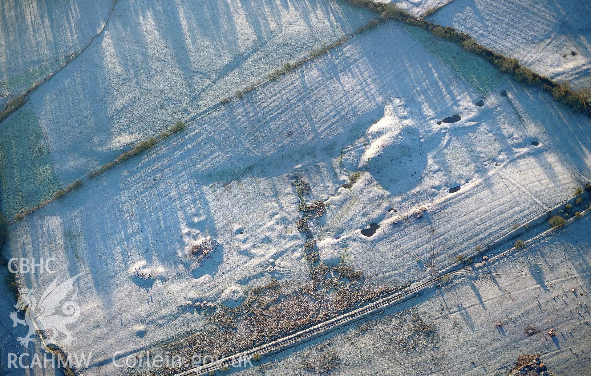 RCAHMW colour slide oblique aerial photograph of the Ty Mawr coalfields, taken by Toby Driver, 1999