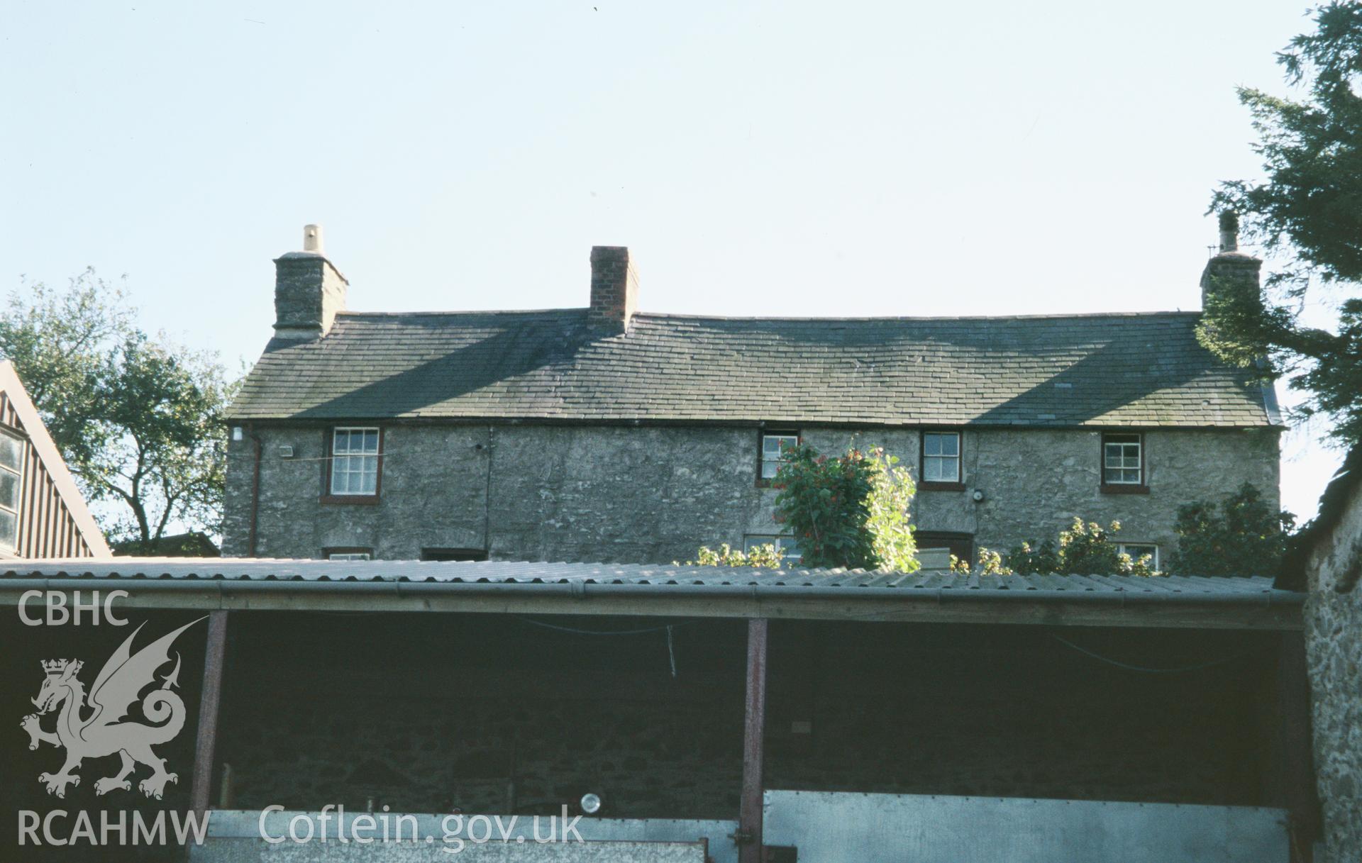 Pen-lan-isaf, Llanfihangel y Creuddyn;  colour slide taken by Geoff Ward, RCAHMW, 2004. Slides have not yet been passed to NMRW archive.