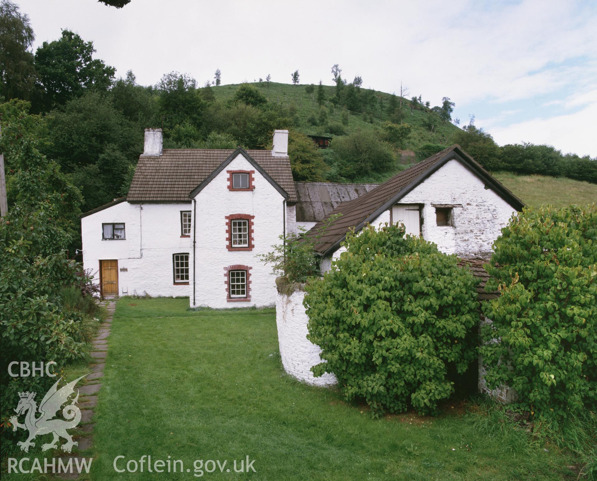 RCAHMW colour transparency showing view of Taranymwrthwl, Llanbradach.
