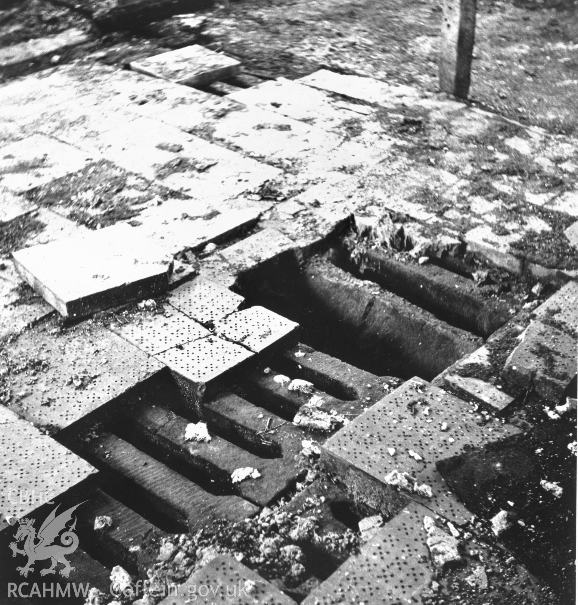 Bryn Yorkin Corn Drying Kiln, Caergwrle; four black and white photographs taken  c.1966 and donated by Flintshire Record Office.