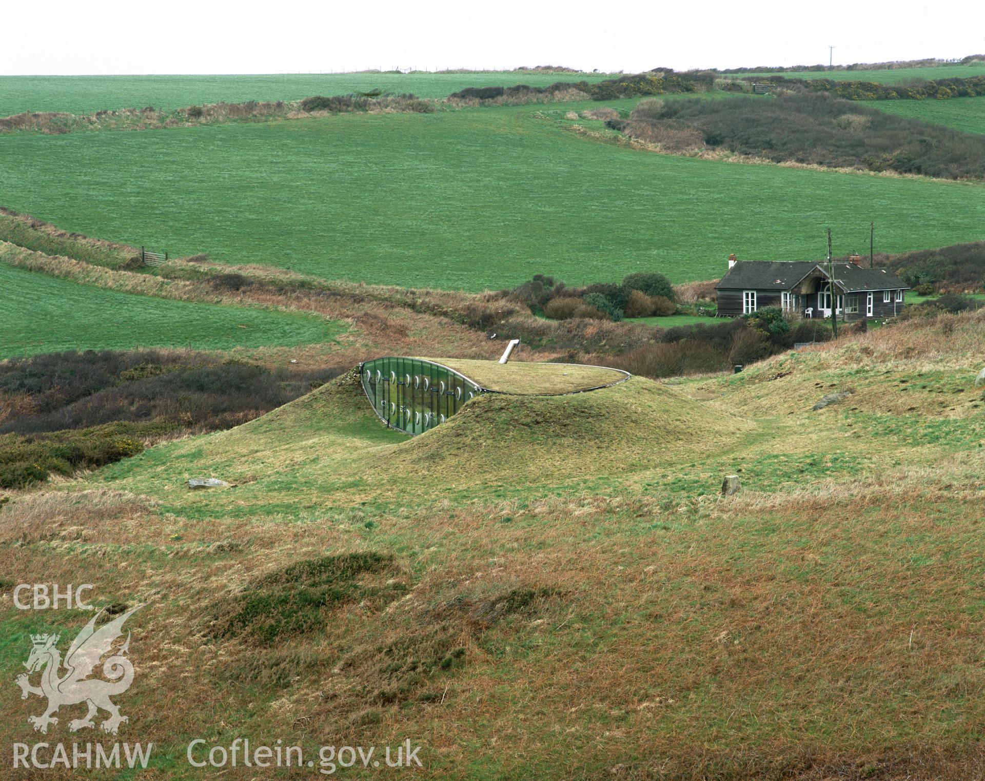 Colour transparency showing  view of Malator, Druidston produced by Iain Wright, 2003