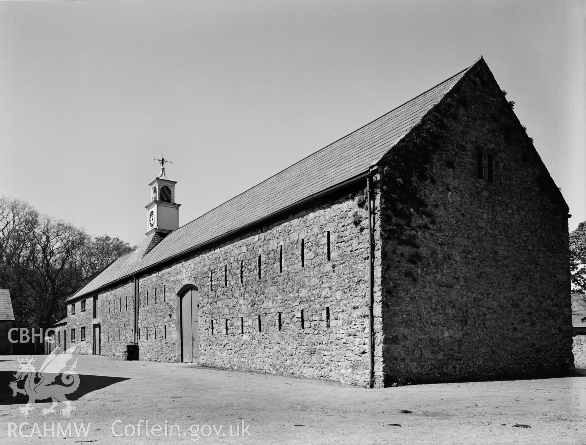 Long barn exterior view from south-east