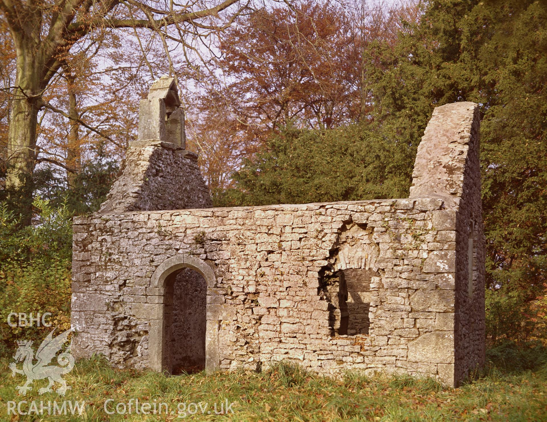RCAHMW colour transparency showing  view of St Roques Chapel