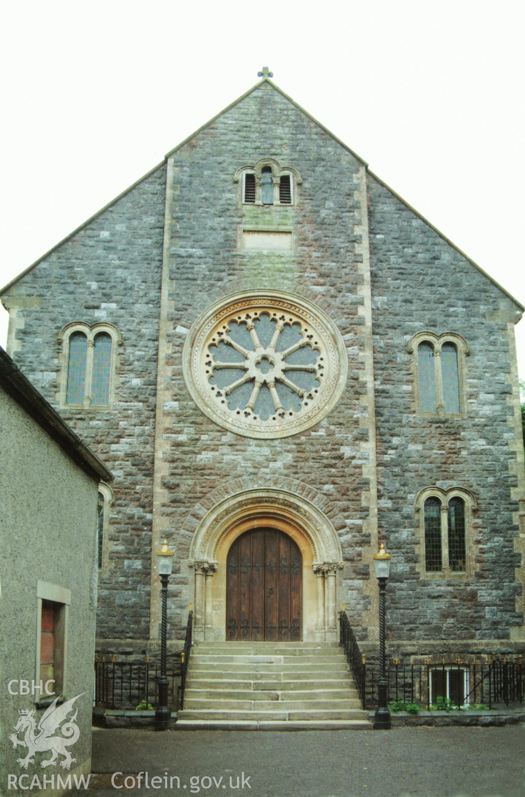 Digital copy of a colour photograph showing an exterior view of Bethesda English Baptist Chapel, Narberth,  taken by Robert Scourfield, 1996.