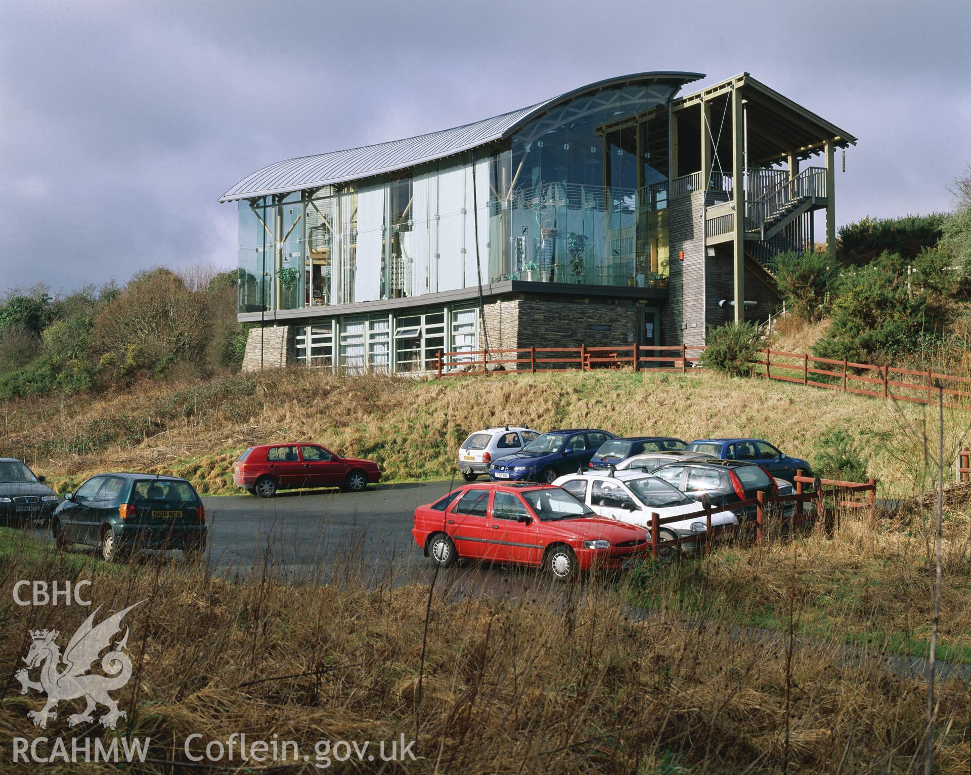RCAHMW colour transparency showing the Welsh Wildlife Centre, Cilgerran, taken by Iain Wright, 2003.