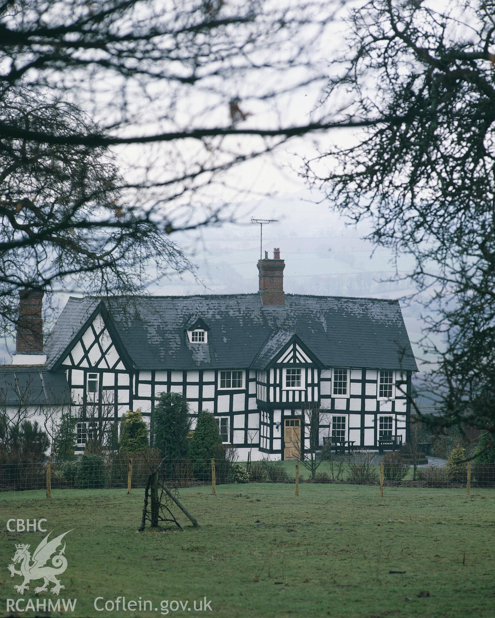 RCAHMW colour transparency showing Aston Hall.