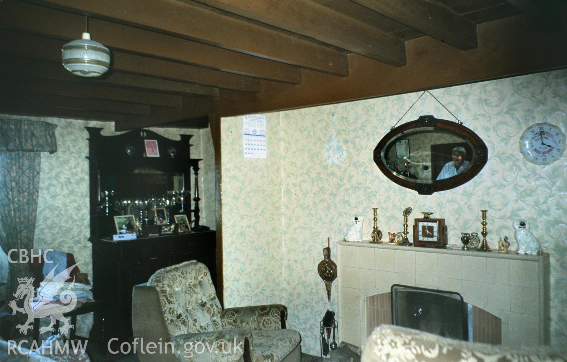 Pen-lan-isaf, Llanfihangel y Creuddyn; colour slide taken by Geoff Ward, RCAHMW, 2004. Slides have not yet been passed to NMRW archive.