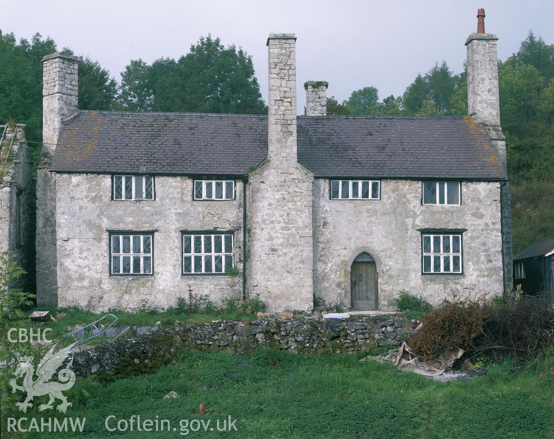 RCAHMW colour transparency showing view of Plas Uchaf, near Ruthin.