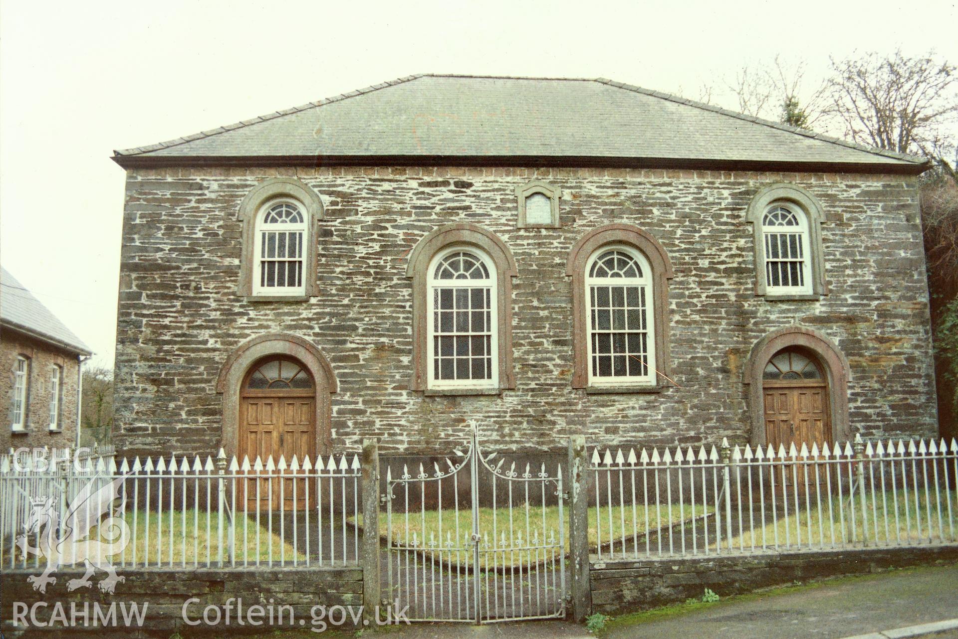 Digital copy of a colour photograph showing general view of Capel y Graig, Cwmbach, taken by Robert Scourfield, 1995.