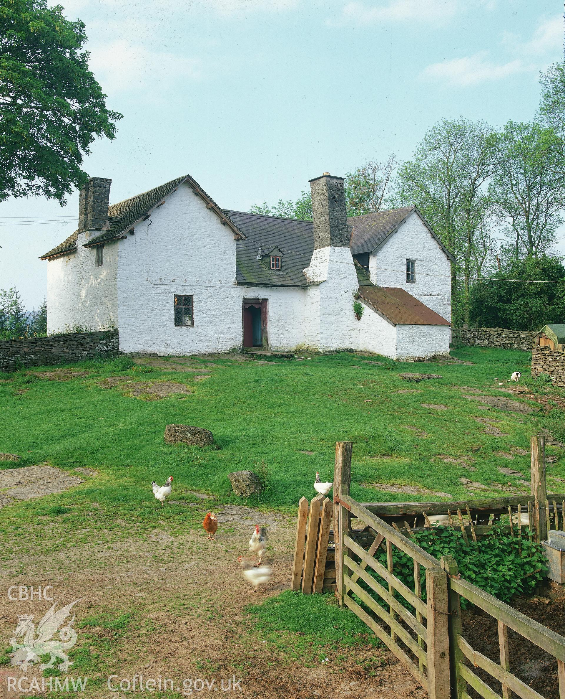 Digitised copy of a colour transparency of general view of Ciliau, Llandeilo Graban, Radnor. Original not catalogued in NMRW Archive.