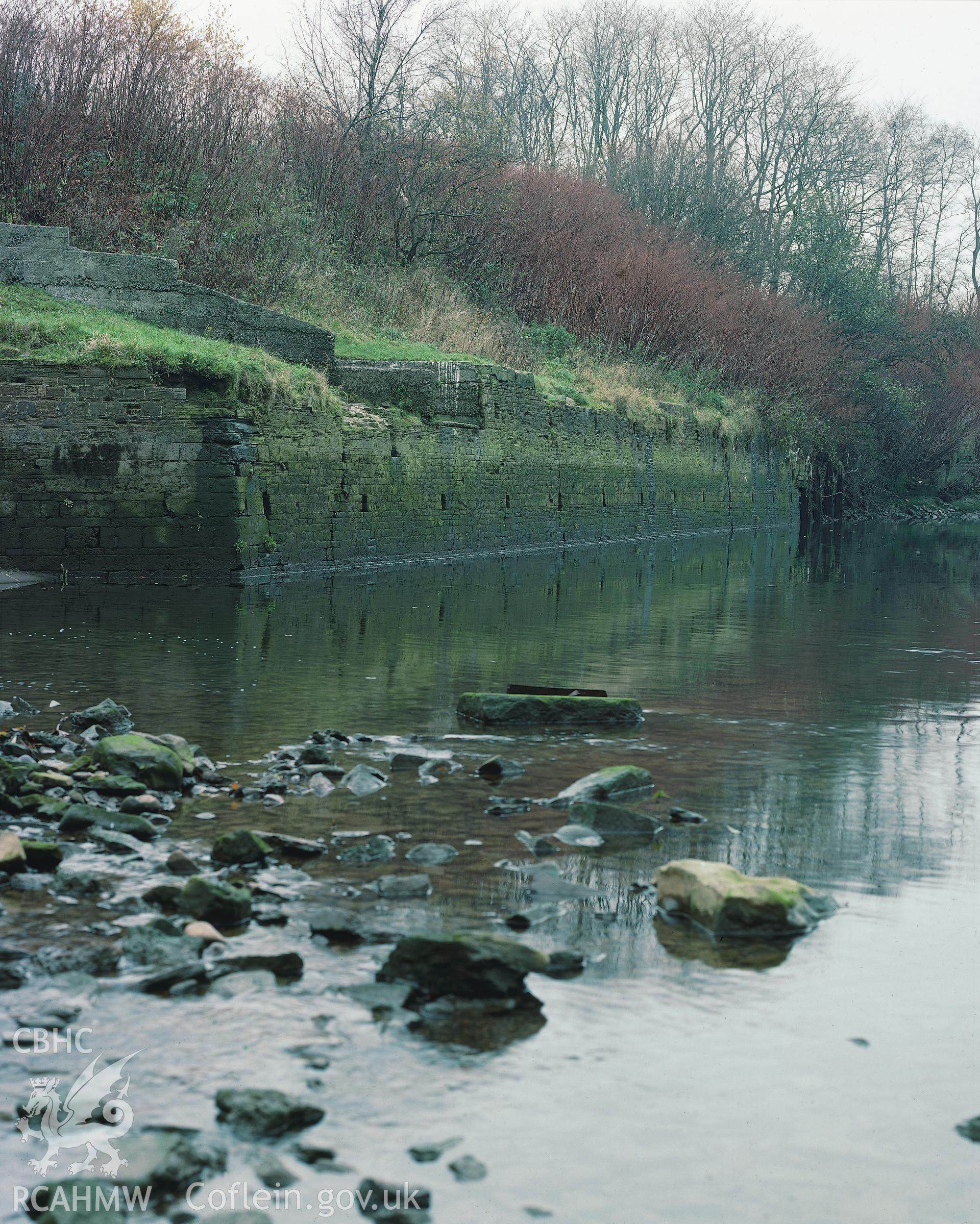 RCAHMW colour transparency showing general view of Afon Tawe Quay.