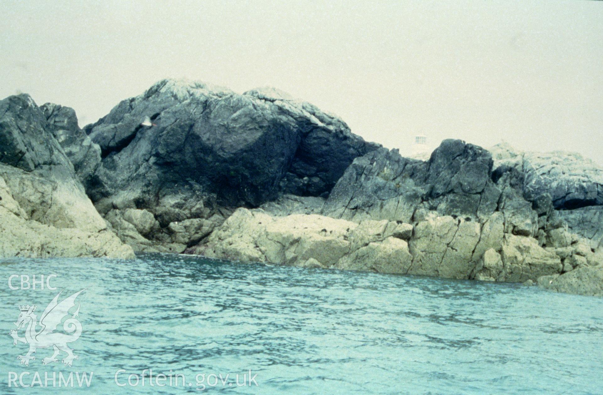 Colour slide of of the Skerries in the vicinity of the wreck site, from a survey of the Mary designated shipwreck, courtesy of National Museums, Liverpool (Merseyside Maritime Museum)