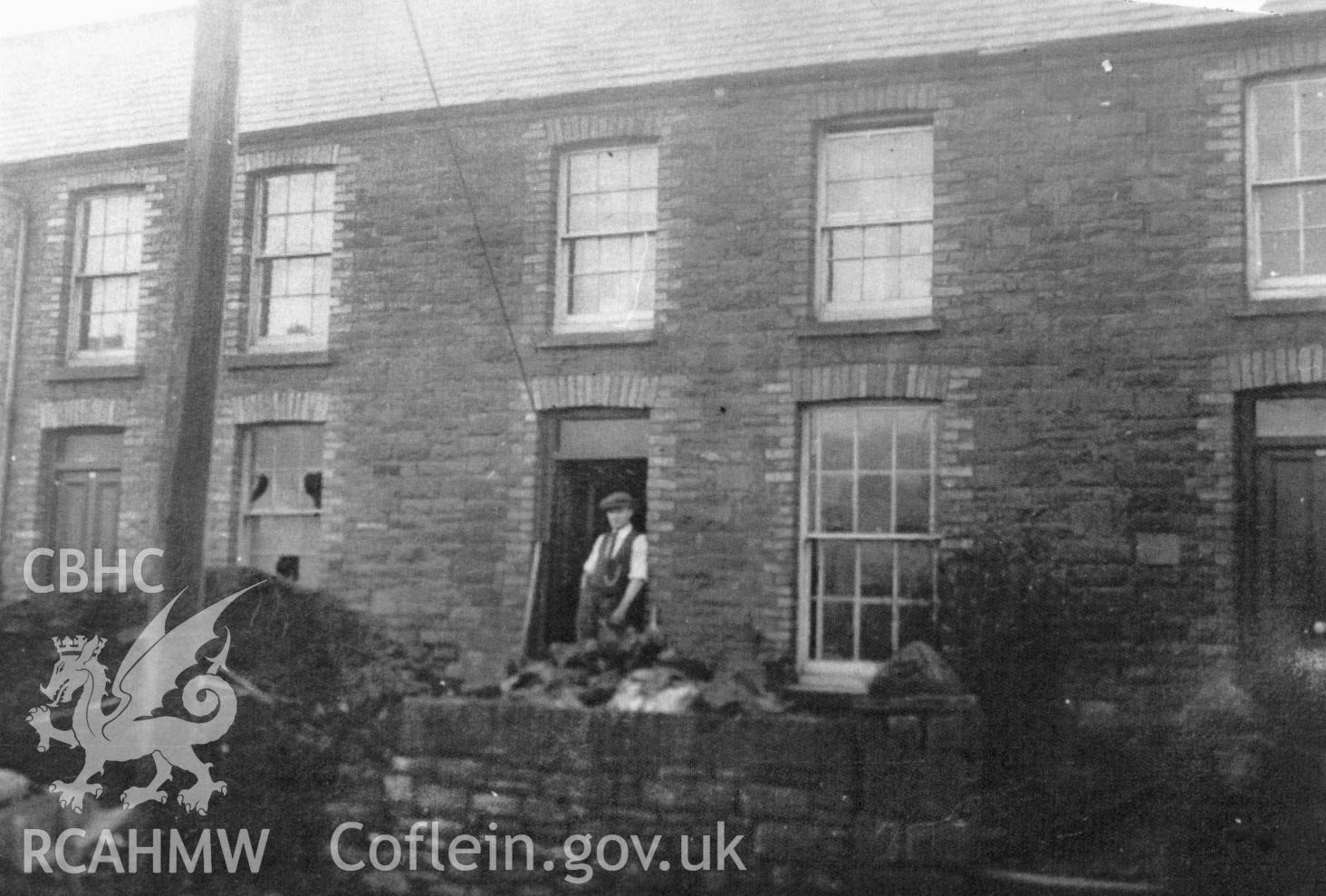 View of the house in Ystradgynlais converted by Attilio Conti into his first Italian cafe or ice-cream parlour.