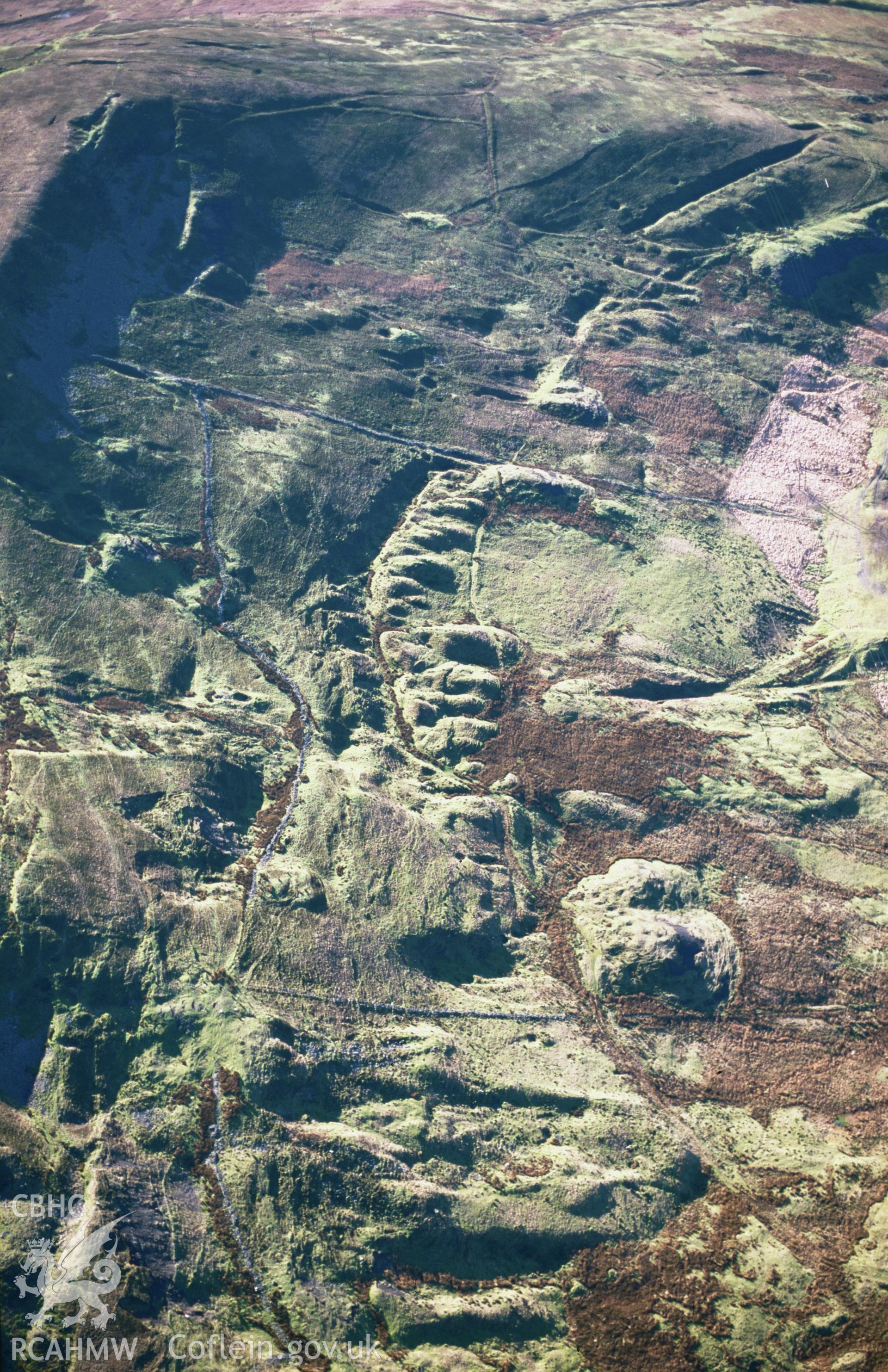 Slide of RCAHMW colour oblique aerial photograph of Maesteg, taken by T.G. Driver, 2002.