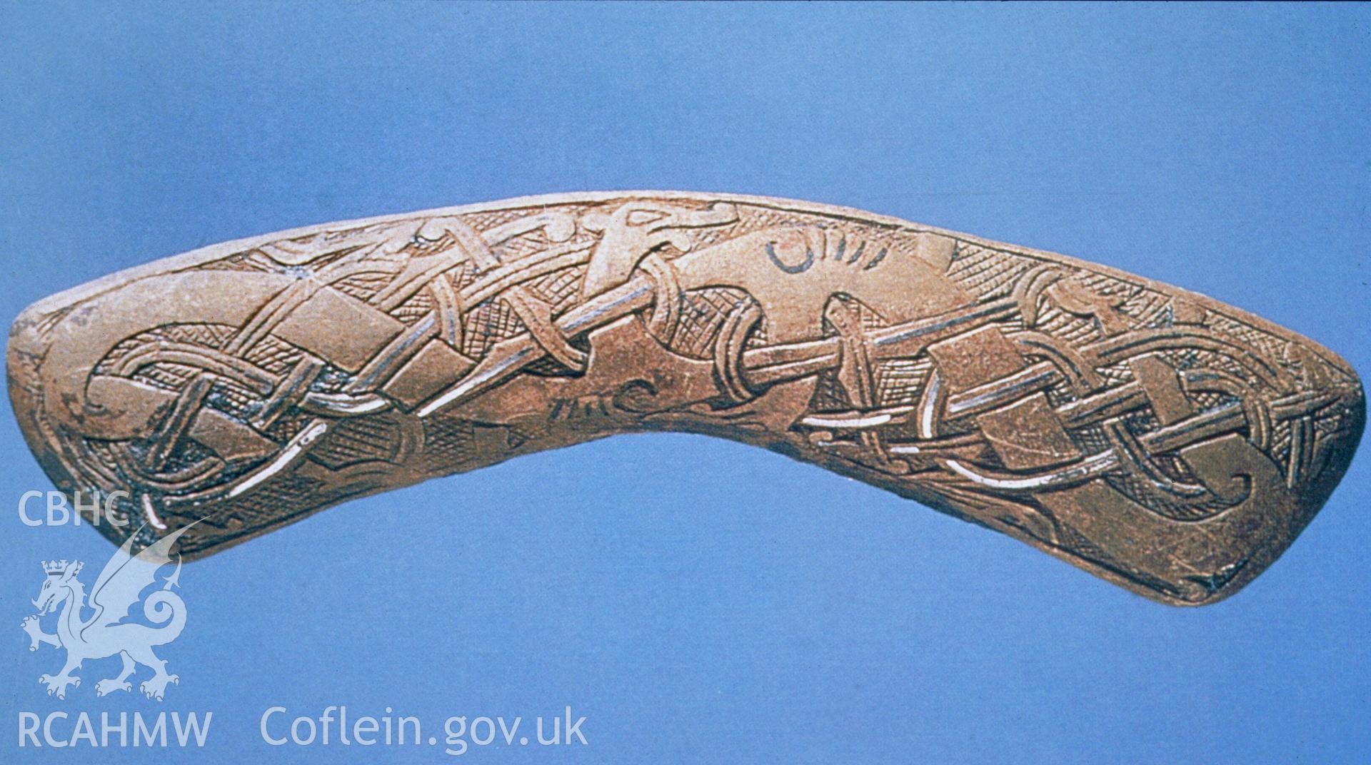 View of The Smalls Sword Hilt dated to around AD1100, one of a set of 22 colour slides from a survey of the Smalls designated shipwreck area, carried out by the Archaeological Diving Unit. Courtesy National Museums of Wales