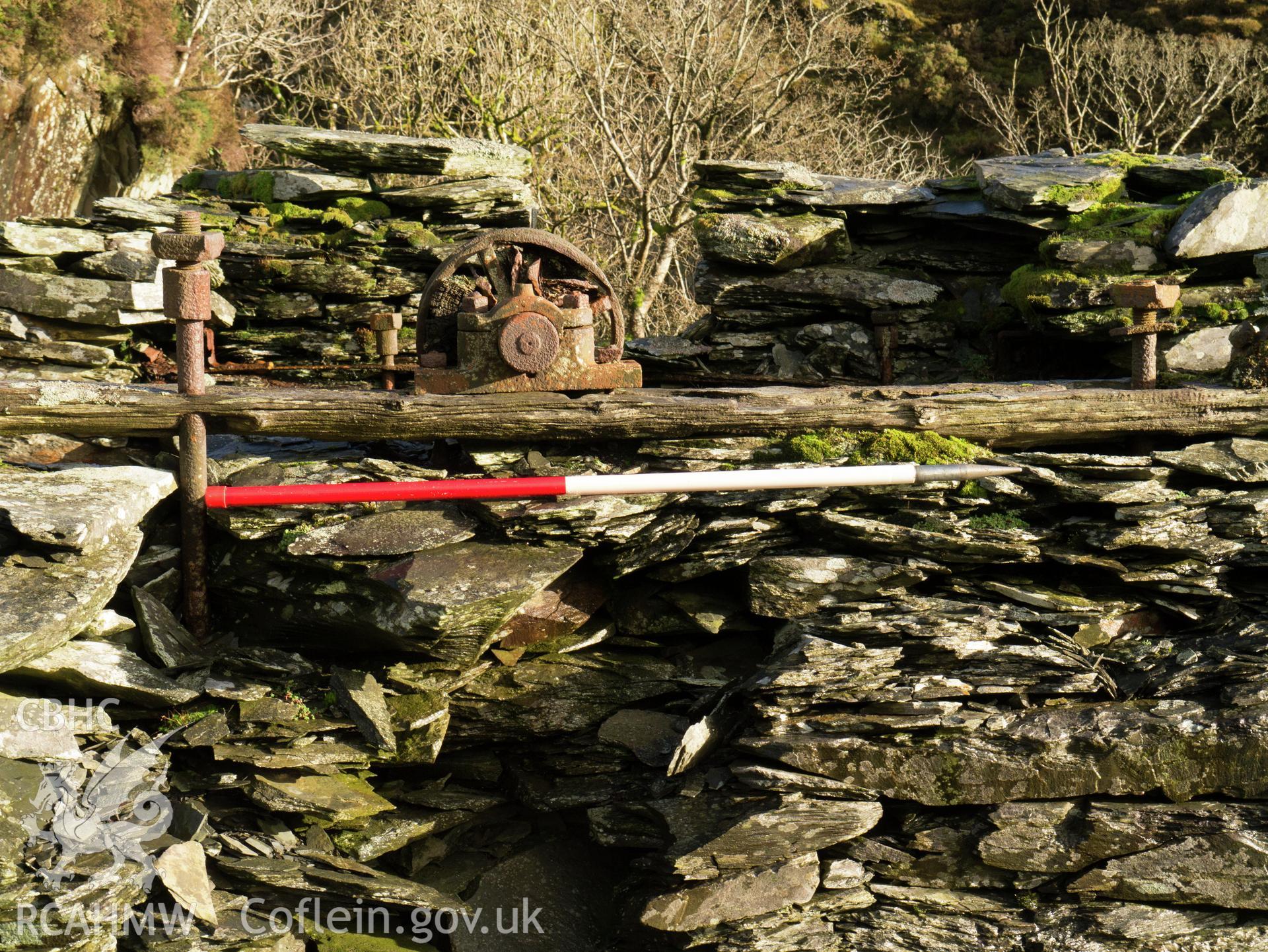 view looking E showin plummer block in situ.