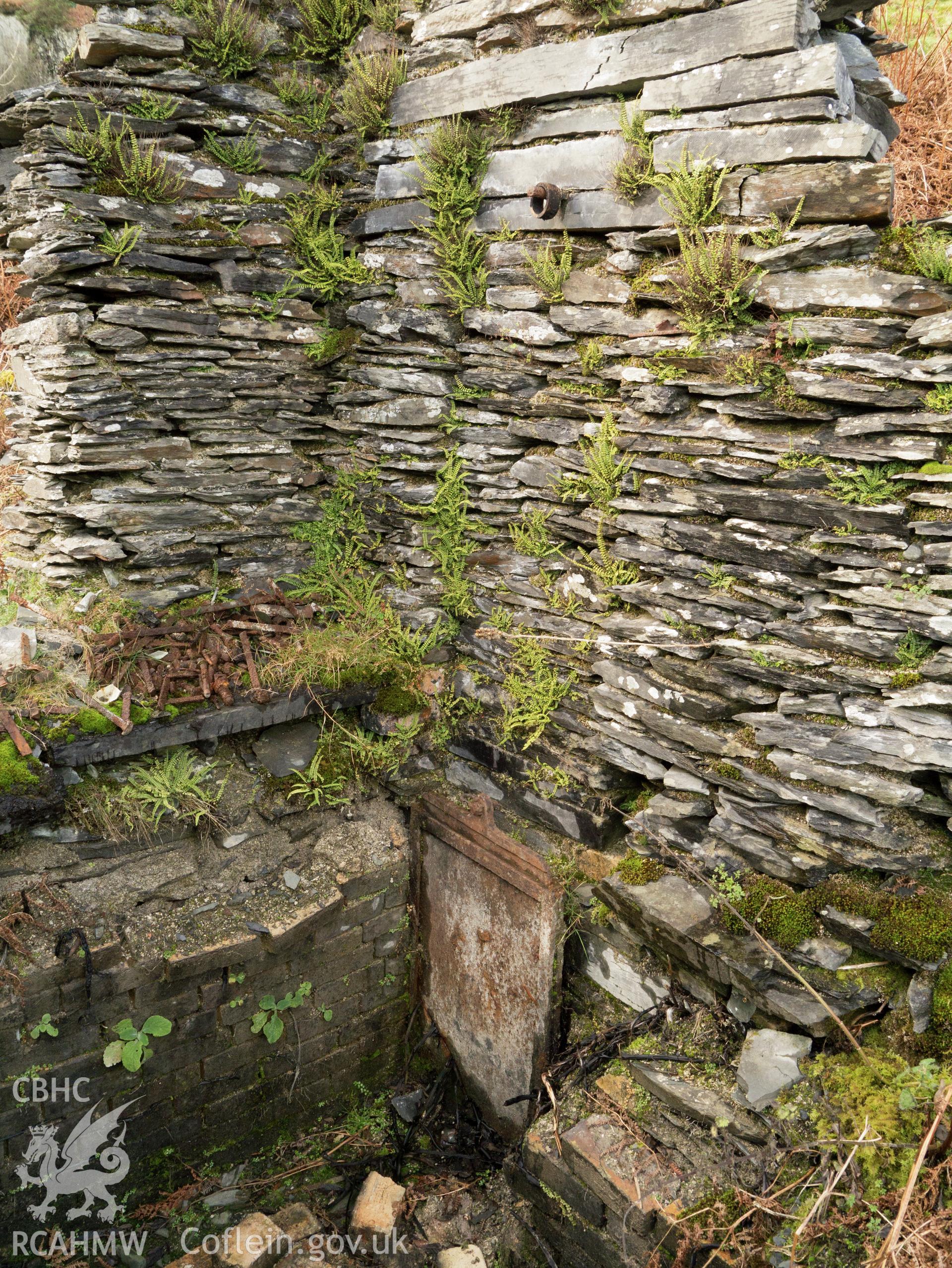 view of damper plate in N wall.