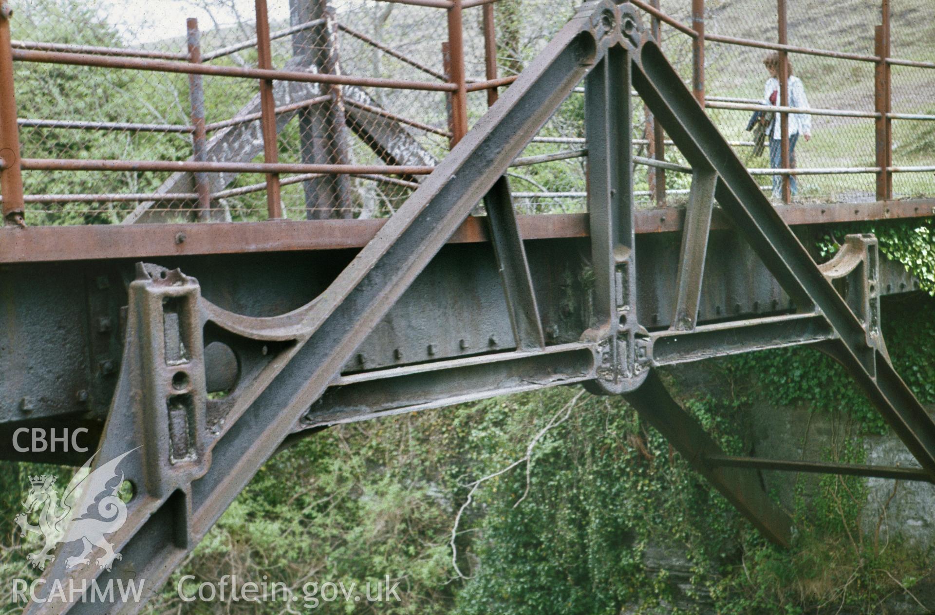 Colour 35mm slide of Pont-y-Cafnau, Merthyr Tydfil, Glamorgan, by Dylan Roberts, undated.
