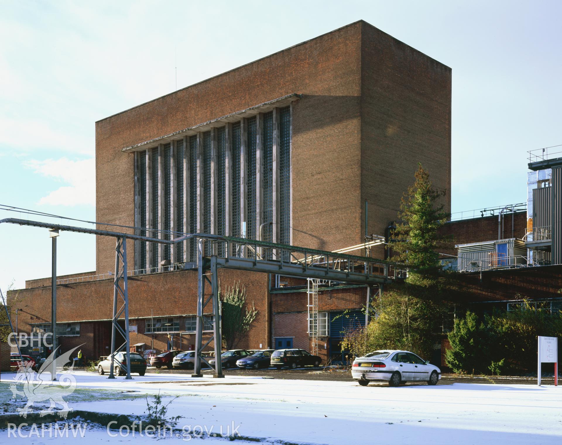 RCAHMW colour transparency showing the Dupont Factory, Pontypool taken by I.N. Wright, November 2005