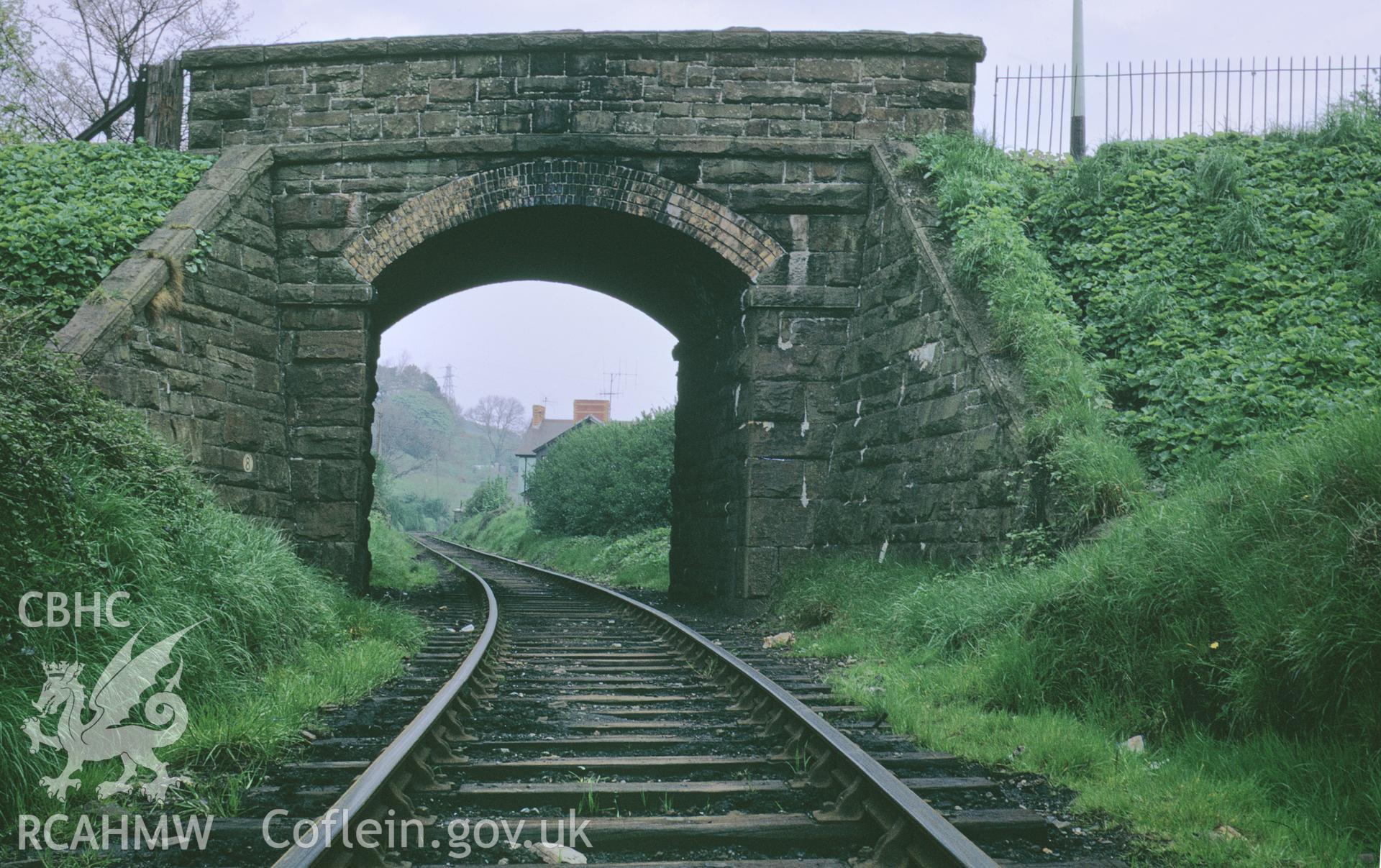 35mm colour slide showing the Old Road Bridge, Llanelli, Carmarthenshire, by Dylan Roberts.
