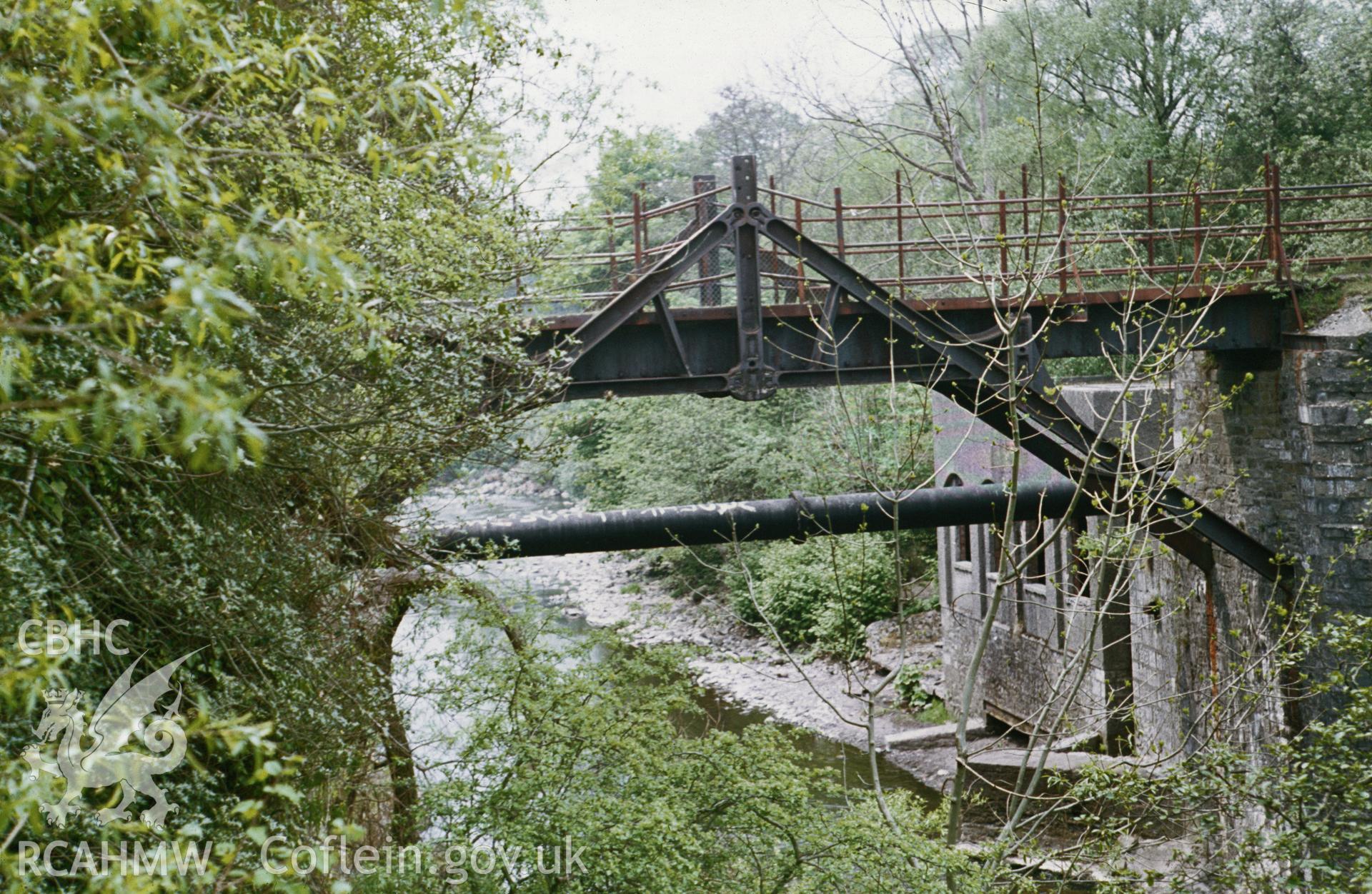Colour 35mm slide of Pont-y-Cafnau, Merthyr Tydfil, Glamorgan, by Dylan Roberts, undated.