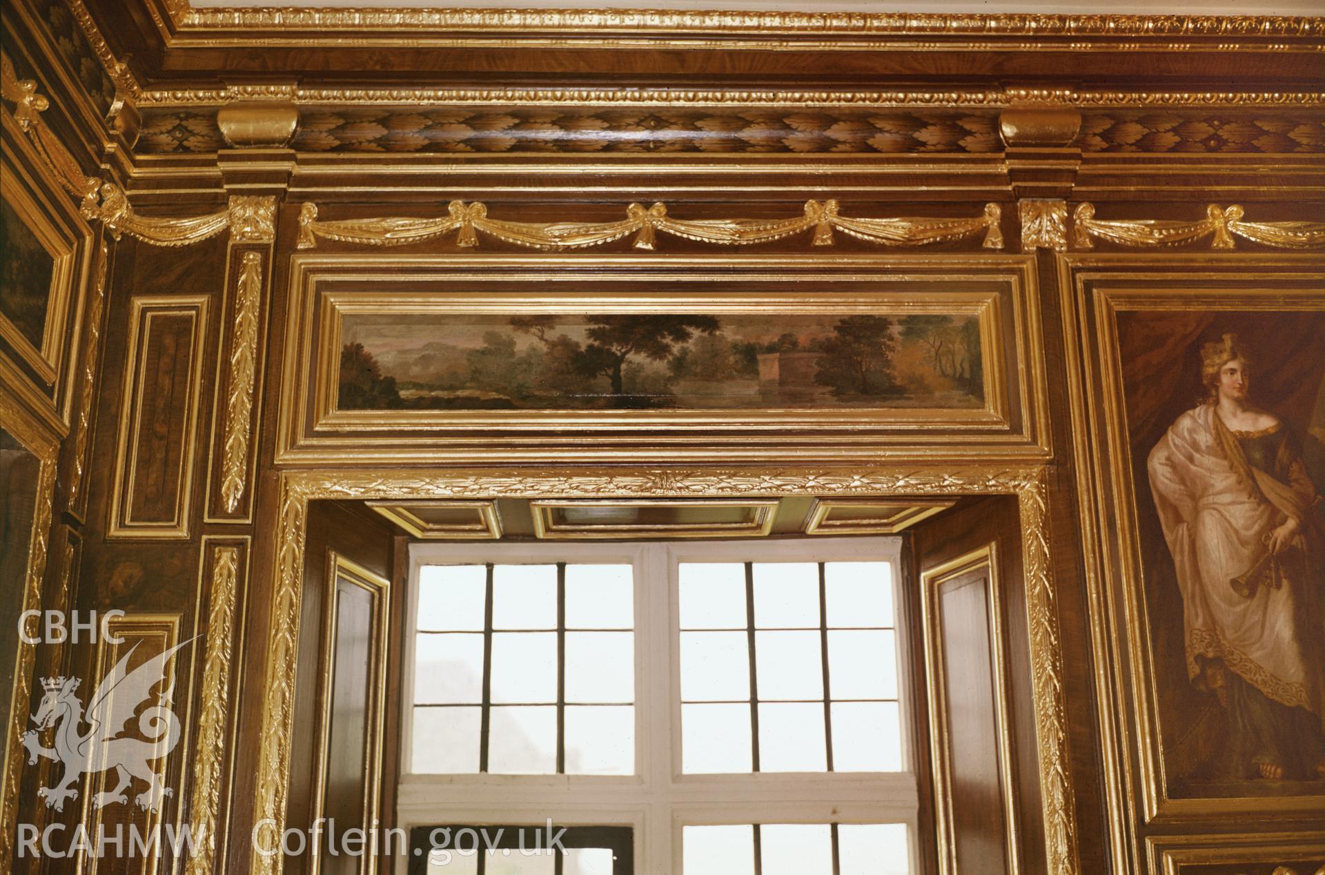RCAHMW colour transparency showing view of The Gilt Room at Tredegar House, Newport, taken by RCAHMW c.2003