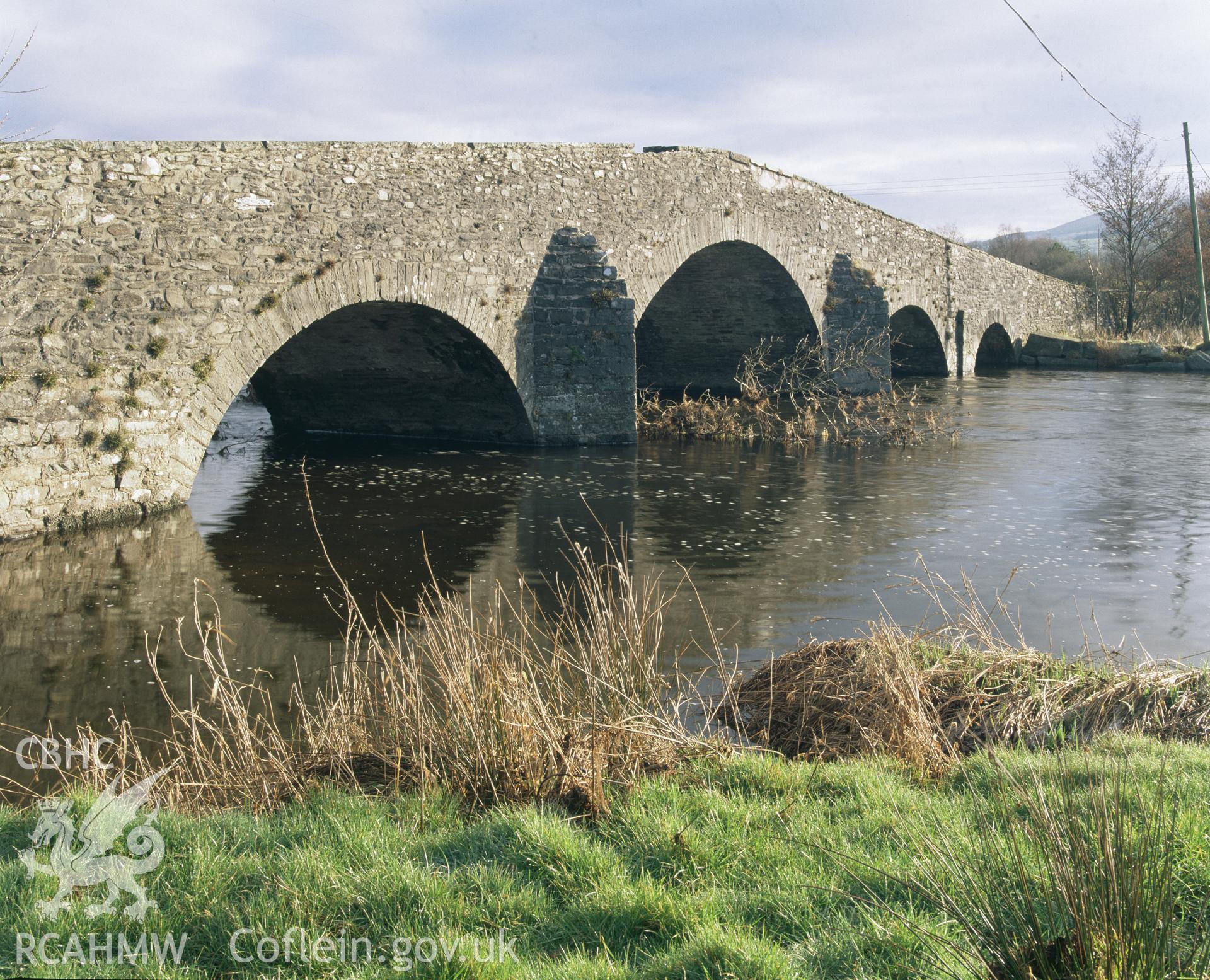 Colour transparency showing Pont Gogoyan taken by Iain Wright, 2004.